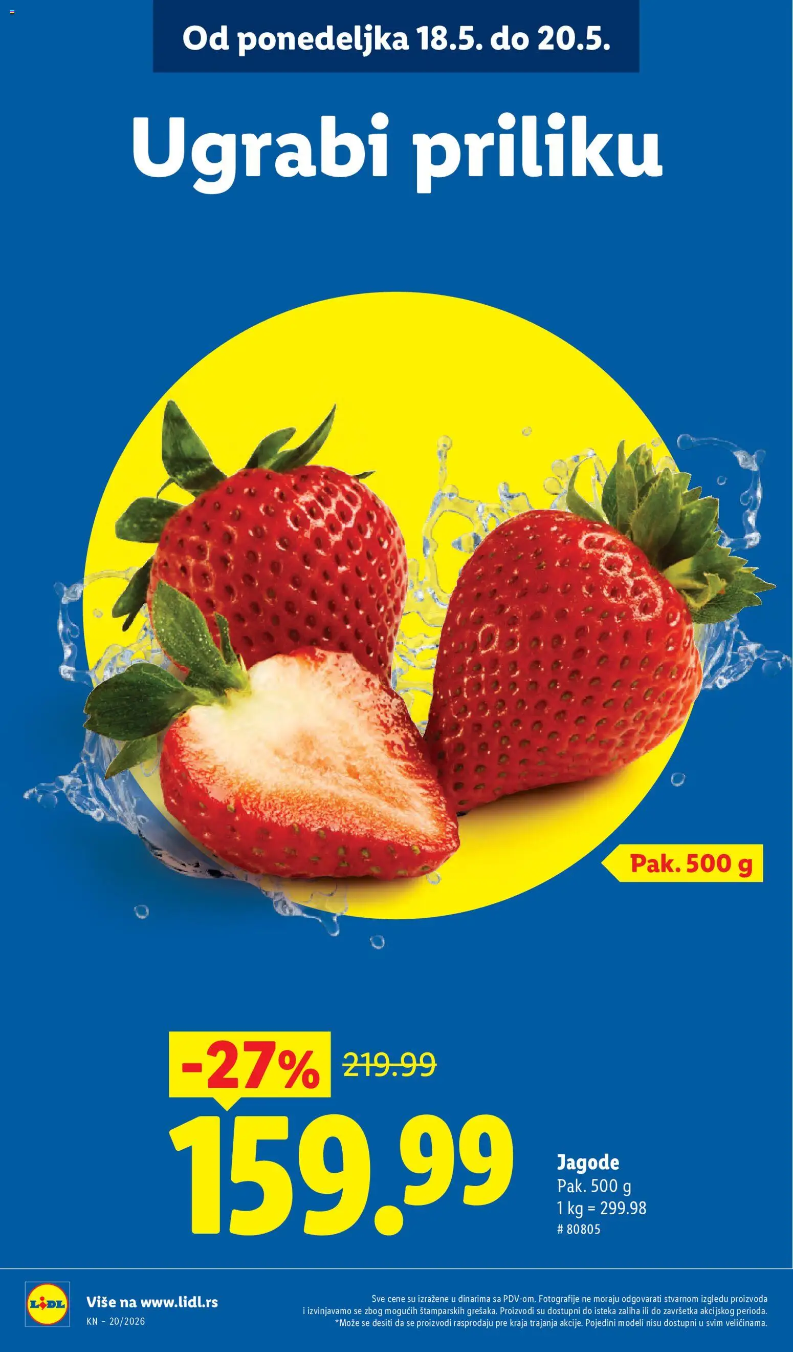 Lidl katalog - važi od 14.05.2026 | Strana: 10 | Proizvode: Jagode