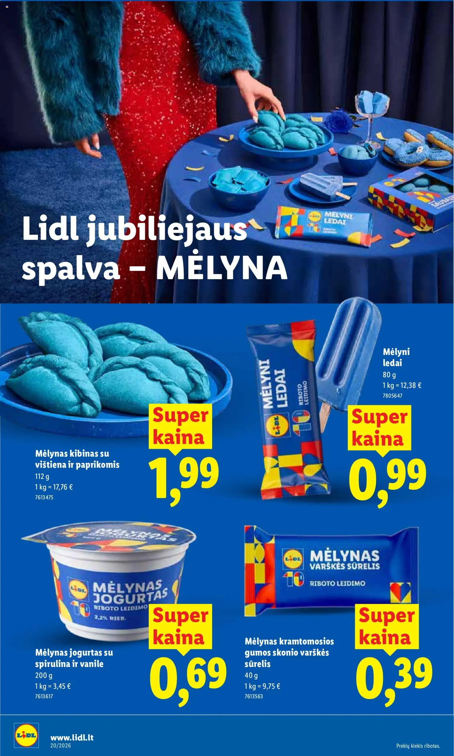 LIDL akcijos nuo 11.05.2026 | Puslapis: 2 | Prekių: Ledai, Sūrelis, Jogurtas, Vištiena
