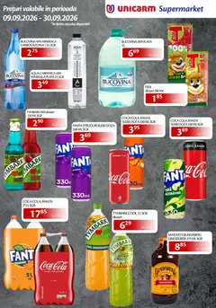 Ofertele Unicarm valabile de la 09.09.2026 | Pagină: 9 | Produse: Apa minerala, Masă, Fanta, Apă