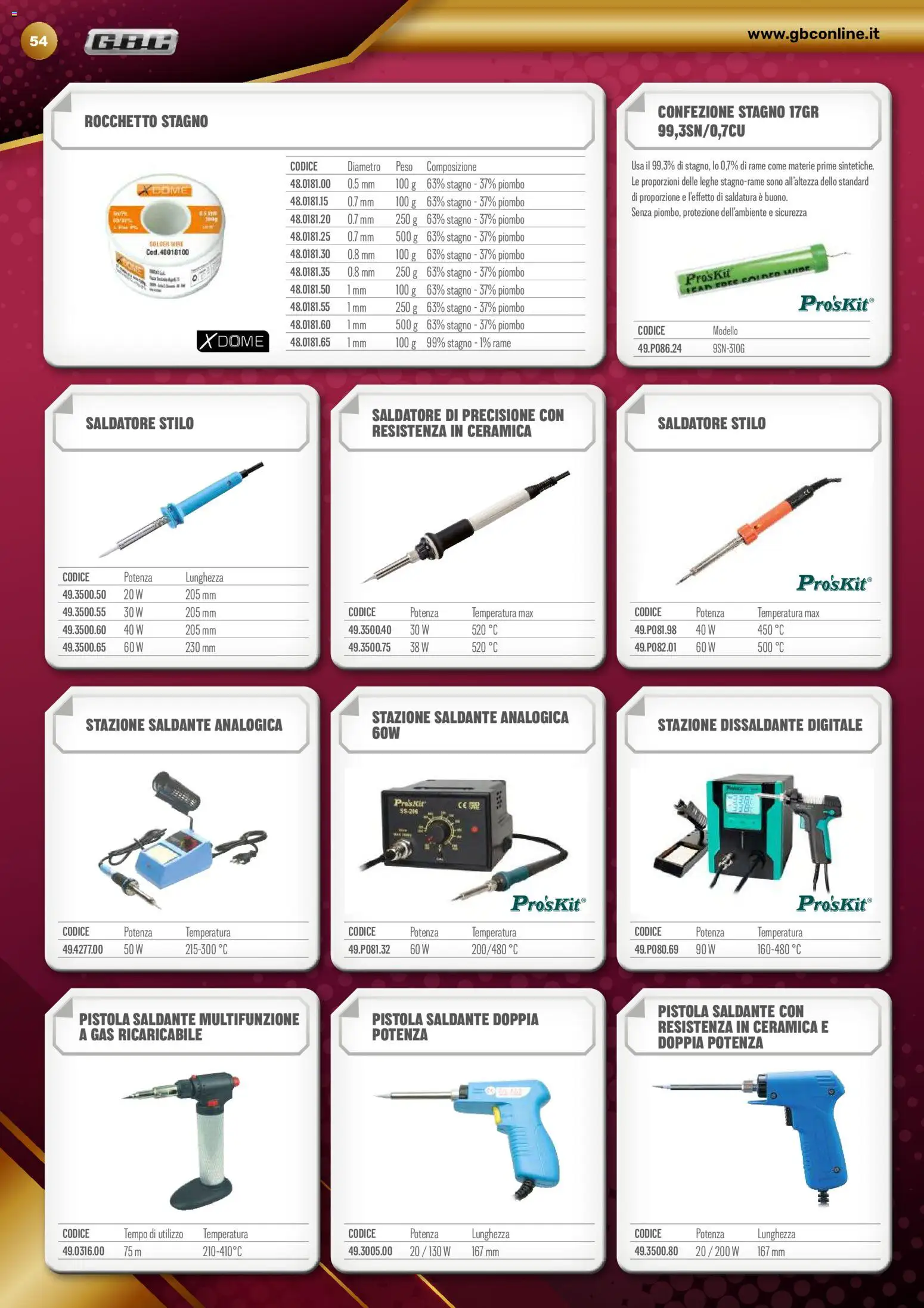 Volantino GBC del 22/10/2026 | Pagina: 54 | Prodotti: Rame