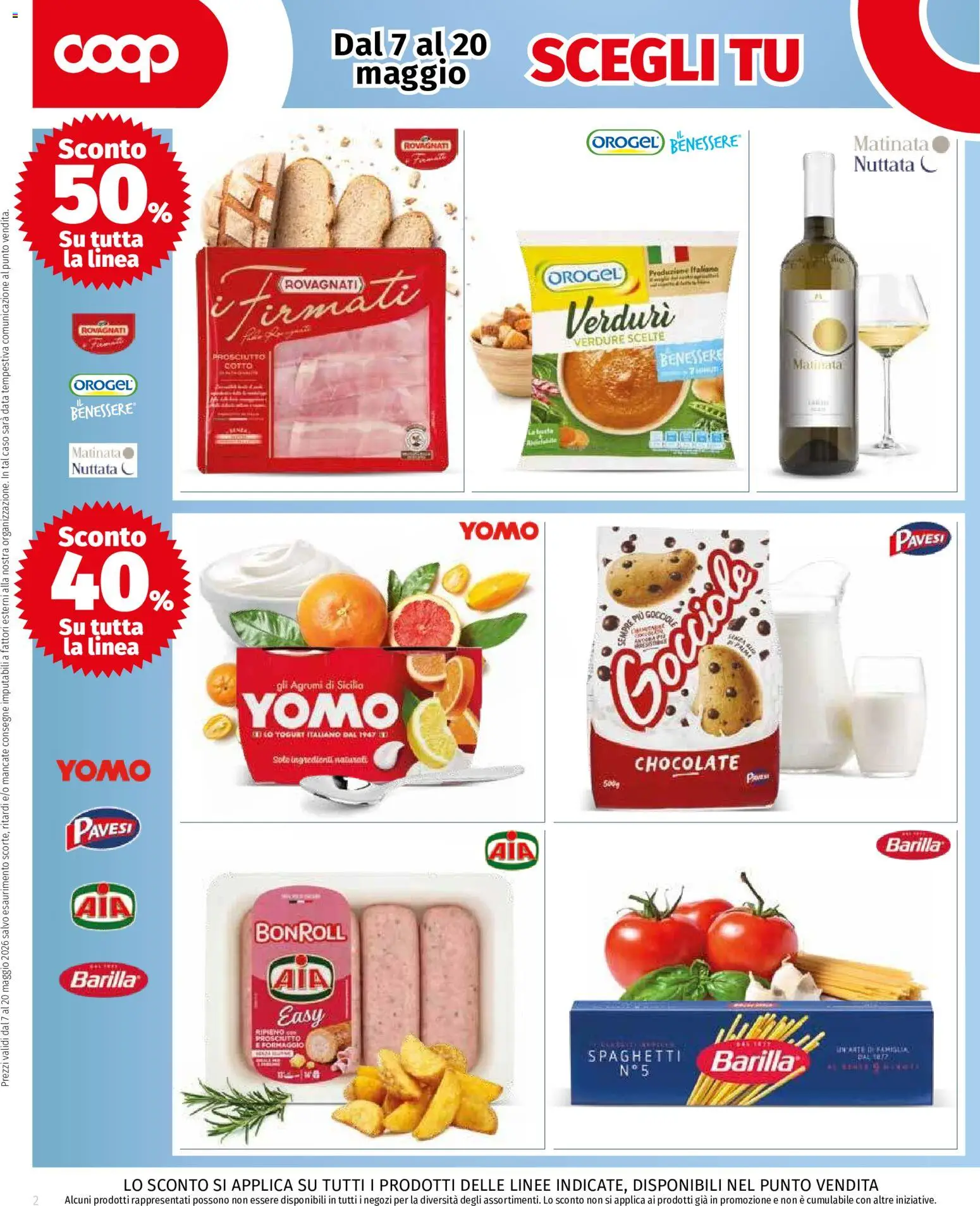 Volantino COOP del 07.05.2026 | Pagina: 2 | Prodotti: Verdure, Formaggio, Agrumi, Data