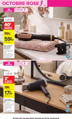 Carrefour - Prévisualisation de Carrefour Toutes en beauté valide à partir de 06/10/2026 | Page: 7 | Produits: Sèche-cheveux, Brosse, Brosse soufflante, Jus