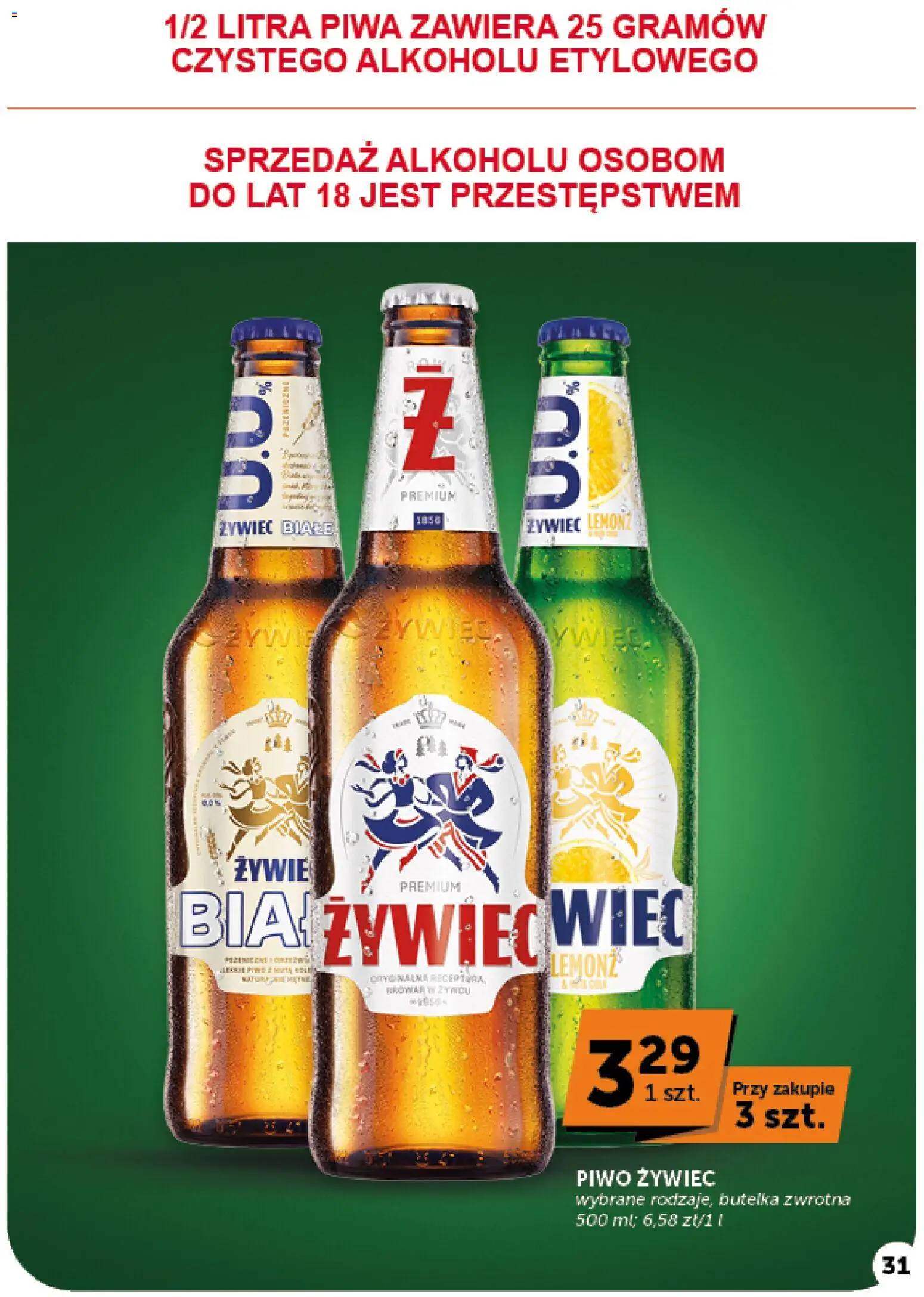 Euro Sklep gazetka - Market od 01.10.2026 | Strona: 31 | Produkty: Piwo