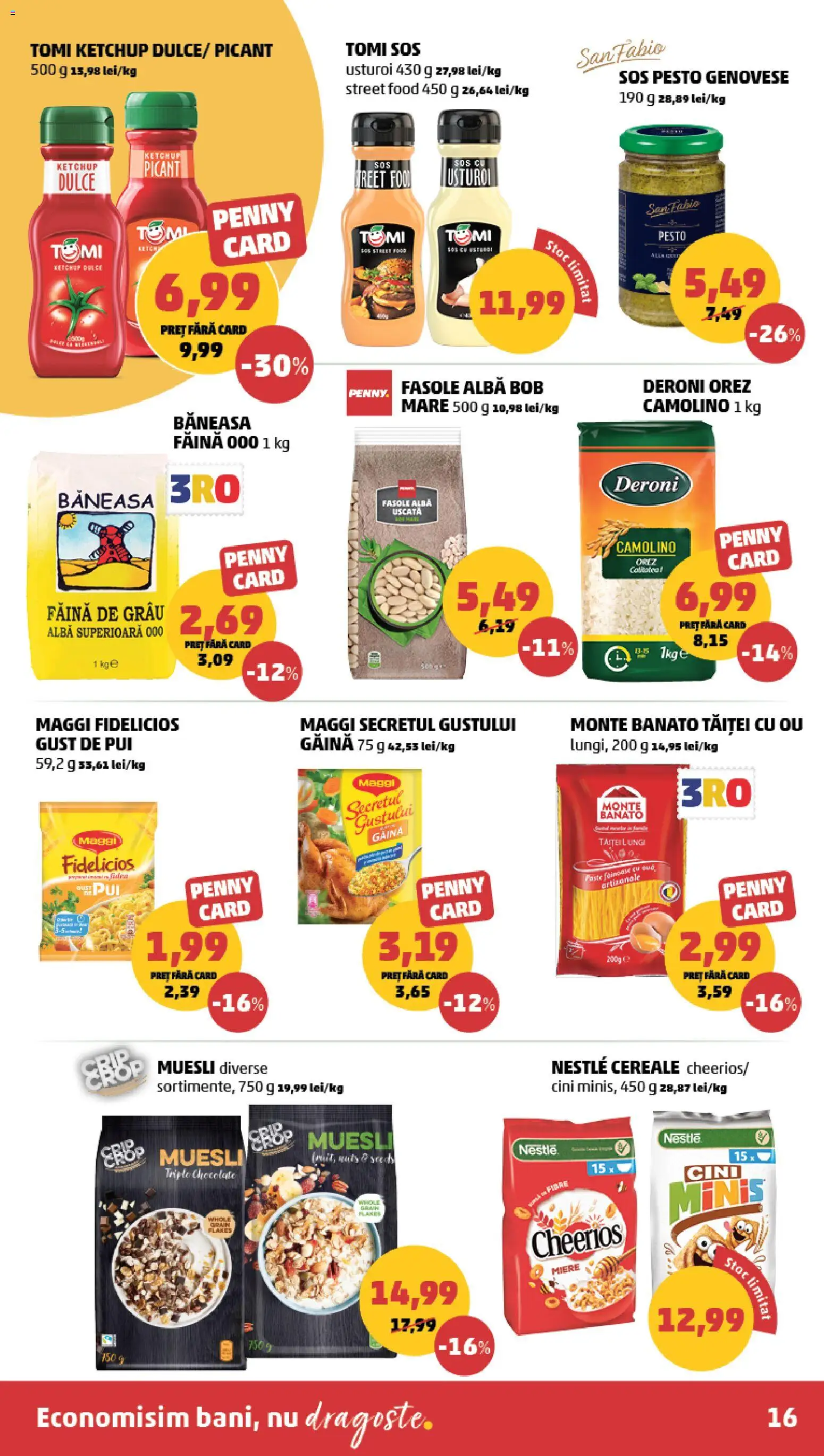Noul catalog PENNY – valabil de la 17.06.2026 | Pagină: 16 | Produse: Hacıyatmaz Kedi Oyuncağı, Orez, Cereale, Sos