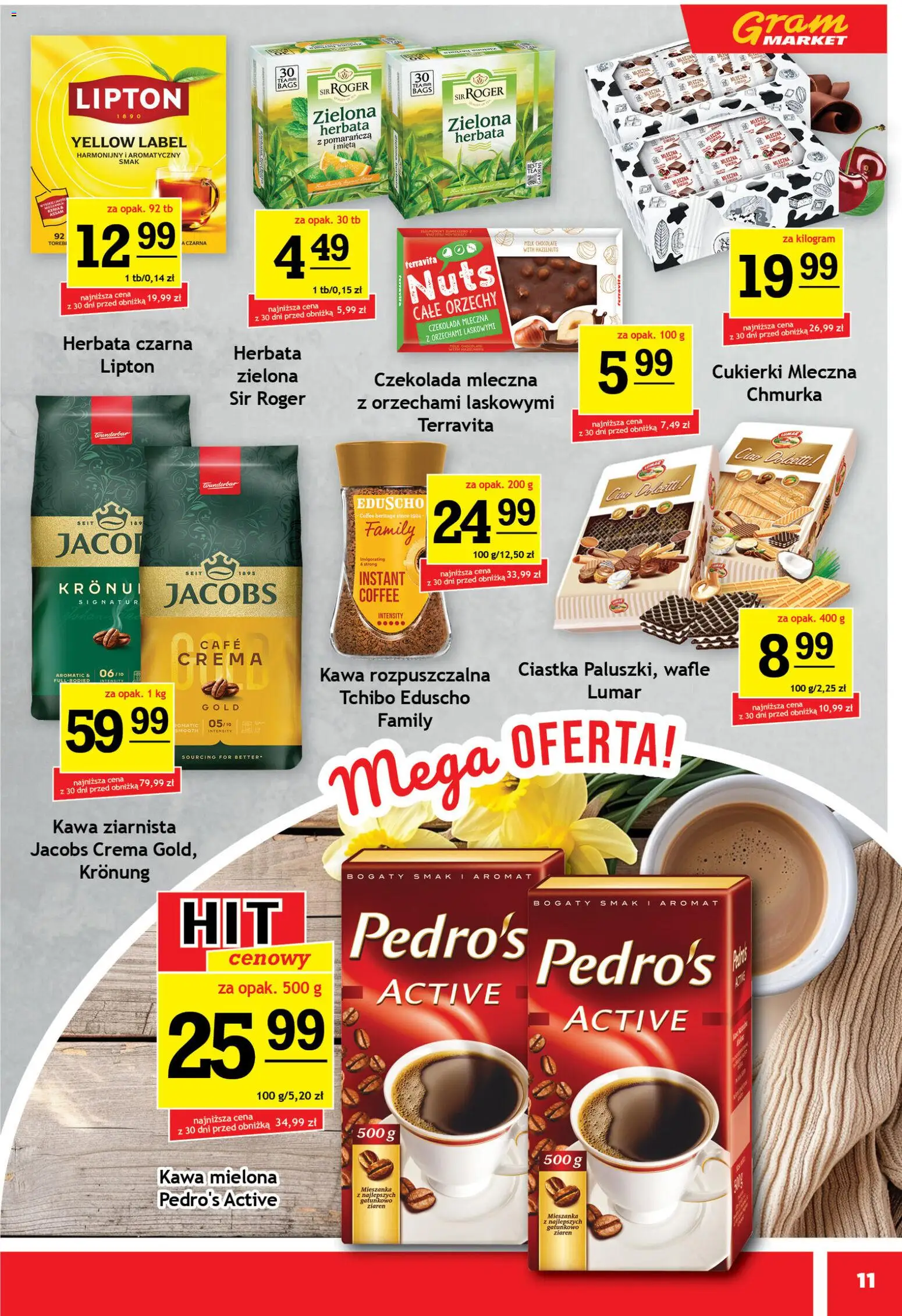 Gram Market gazetka od 13.05.2026 | Strona: 11 | Produkty: Kawa rozpuszczalna, Tchibo, Mięta, Czekolada