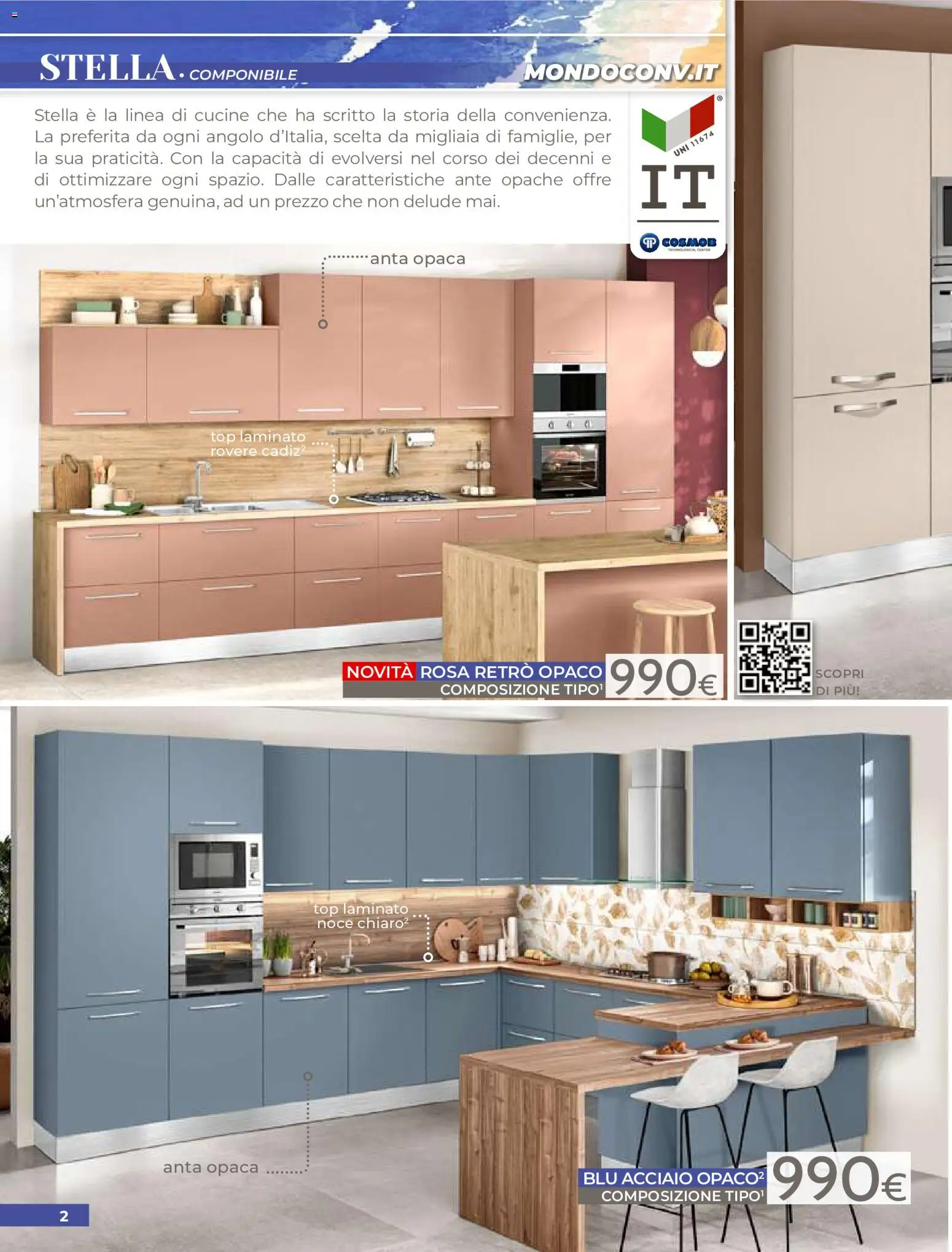 Volantino Mondo Convenienza del 01/07/2026 | Pagina: 4 | Prodotti: Cucine, Top