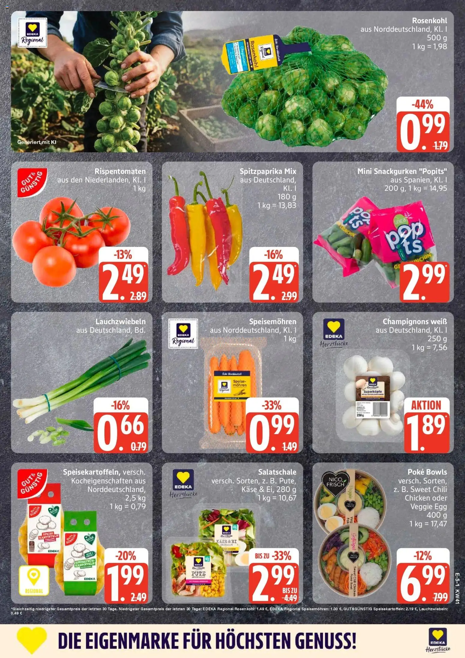 Edeka Prospekt Hamburg (ab 05.10.2026) » Angebote Online | Seite: 5 | Produkte: Pute, Käse, Mohren, Chili