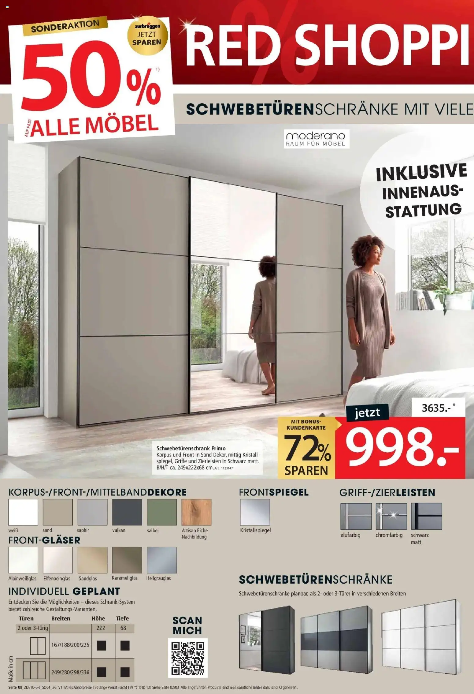 Zurbrüggen - Zurbrüggen: Red Shopping Week – gültig ab 17.10.2026 | Seite: 10 | Produkte: Schwebetürenschrank, Bilder