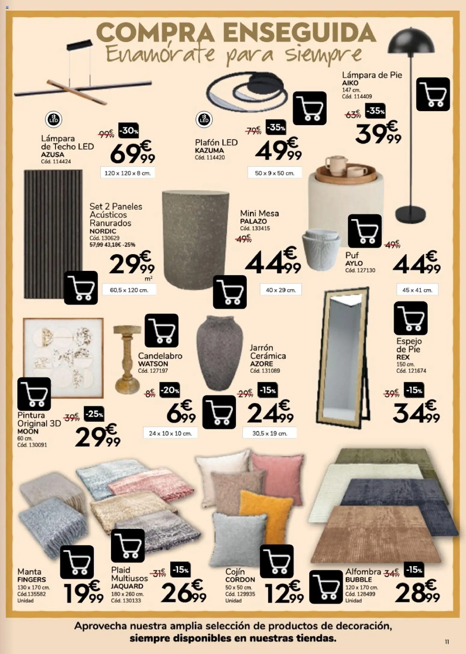 Conforama folleto │ válido desde el 24/09/2026 | Página: 11 | Productos: Candelabro, Lámpara de pie, Mesa, Jarrón
