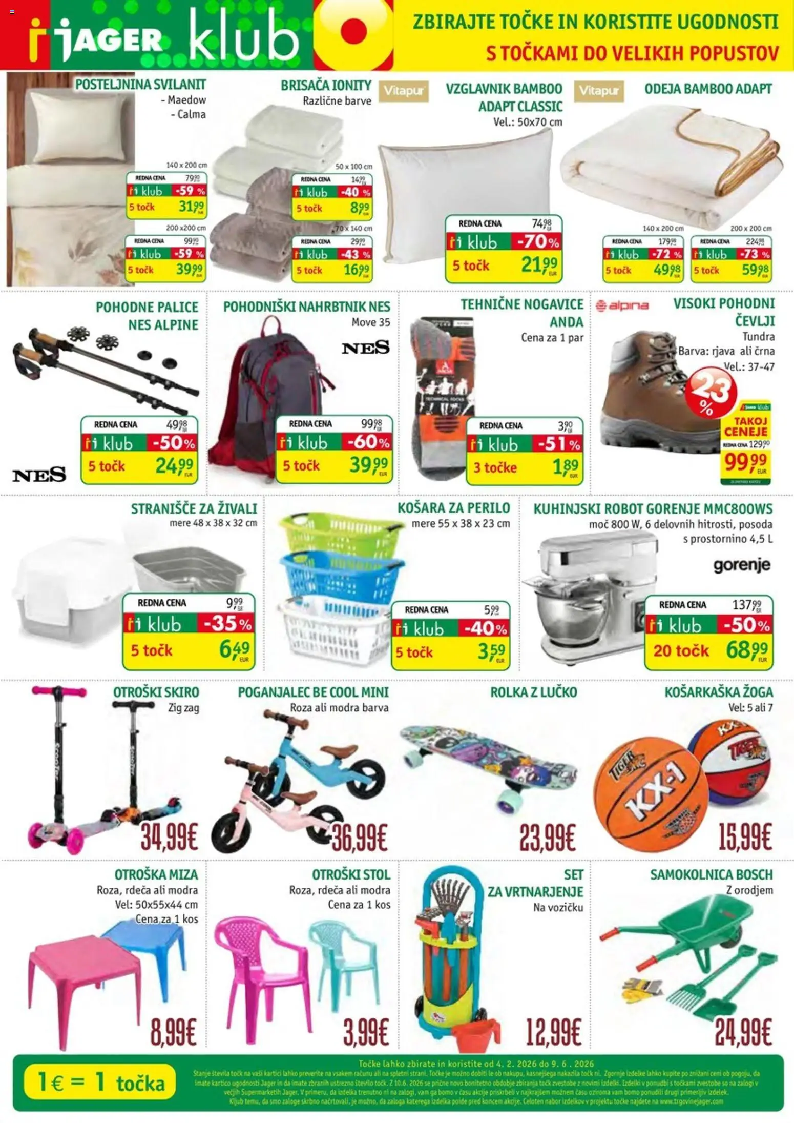 Novi Jager katalog ponudbe – veljaven od 17.06.2026 | Stran: 3 | Izdelki: Stol, Stranisce, Nogavice, Nahrbtnik