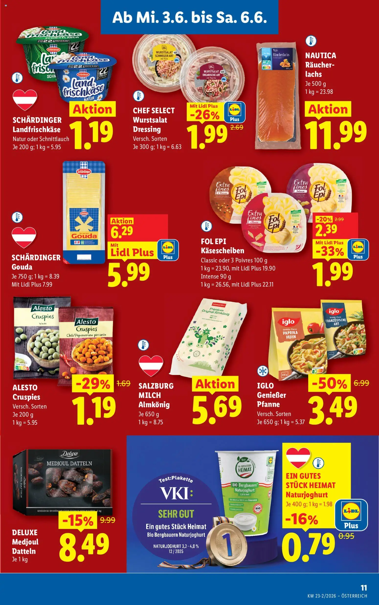 Lidl Flugblatt - Oberpullendorf, Güssing, Oberwart gültig ab 03.06.2026 | Seite: 13 | Produkte: Milch