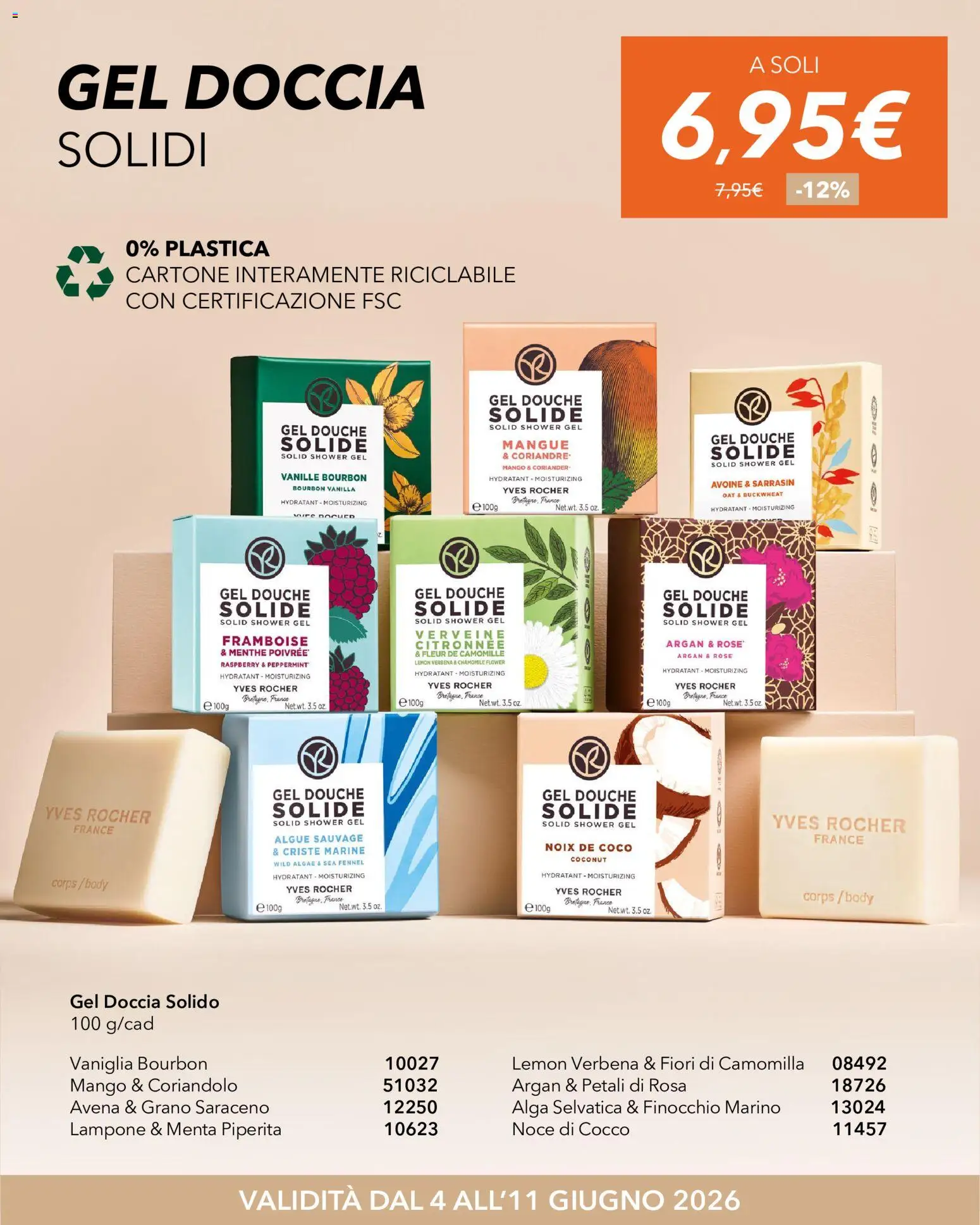Volantino Yves Rocher del 04.06.2026 | Pagina: 6 | Prodotti: Bourbon, Mango, Cocco, Menta