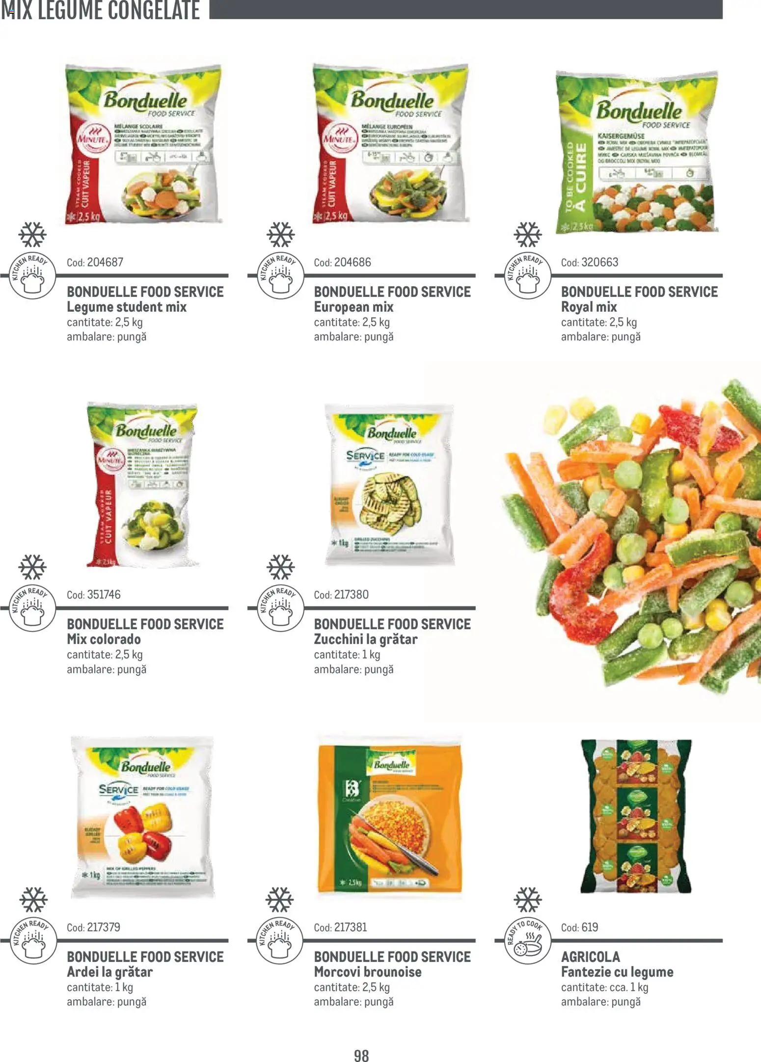 Noul catalog Metro – valabil de la 14.11.2024 | Pagină: 98 | Produse: Pungă, Ardei, Morcovi, Legume