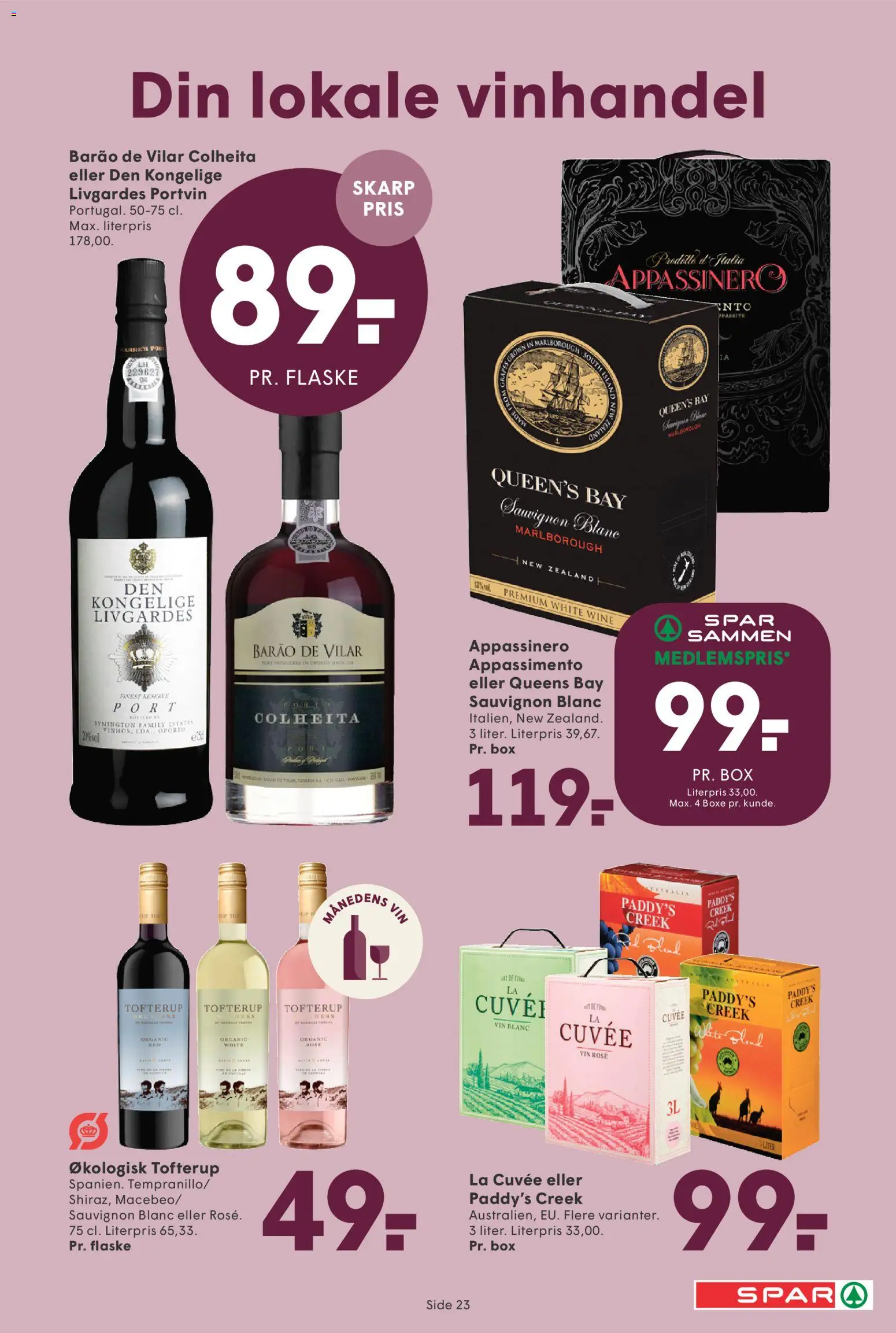 Spar tilbudsavis – gyldig fra 18/09/2026 | Side: 24 | Produkter: Vin