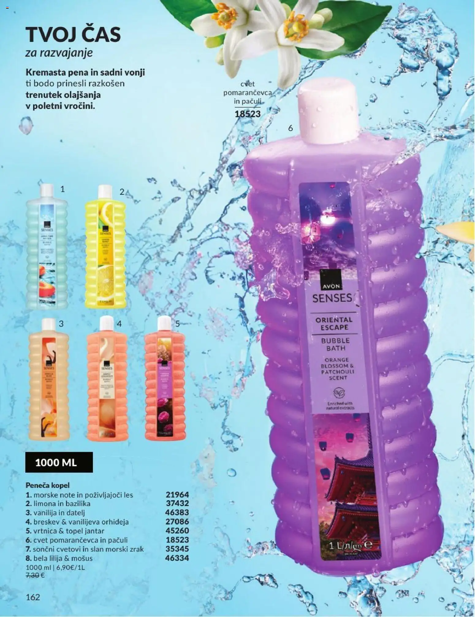Novi Avon katalog ponudbe – veljaven od 30.06.2026 | Stran: 162 | Izdelki: Kopel, Peneča kopel, Limona, Breskev