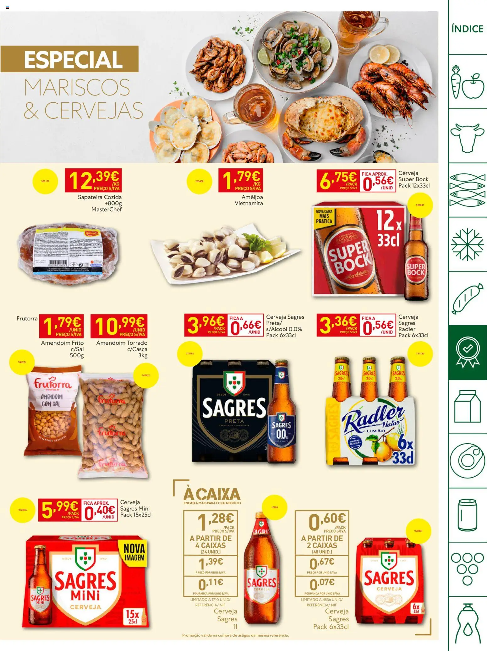 Recheio Horeca │ válido de 26.05.2026 | Página: 13 | Produtos: Super bock, Sal, Caixa, Sapateira