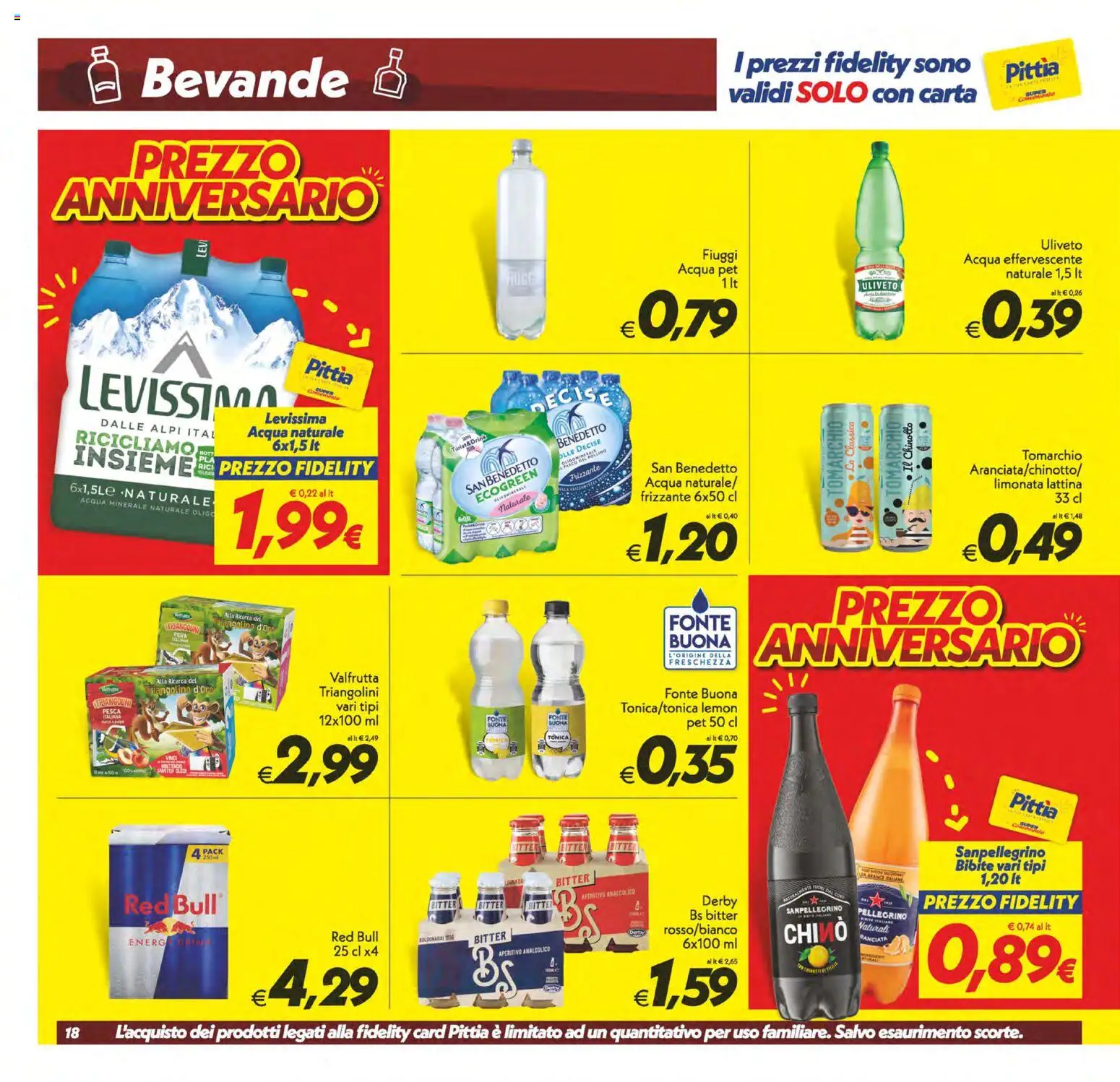 Volantino SuperConveniente del 02/10/2026 | Pagina: 18 | Prodotti: Acqua, Acqua naturale, Bibite, Red Bull