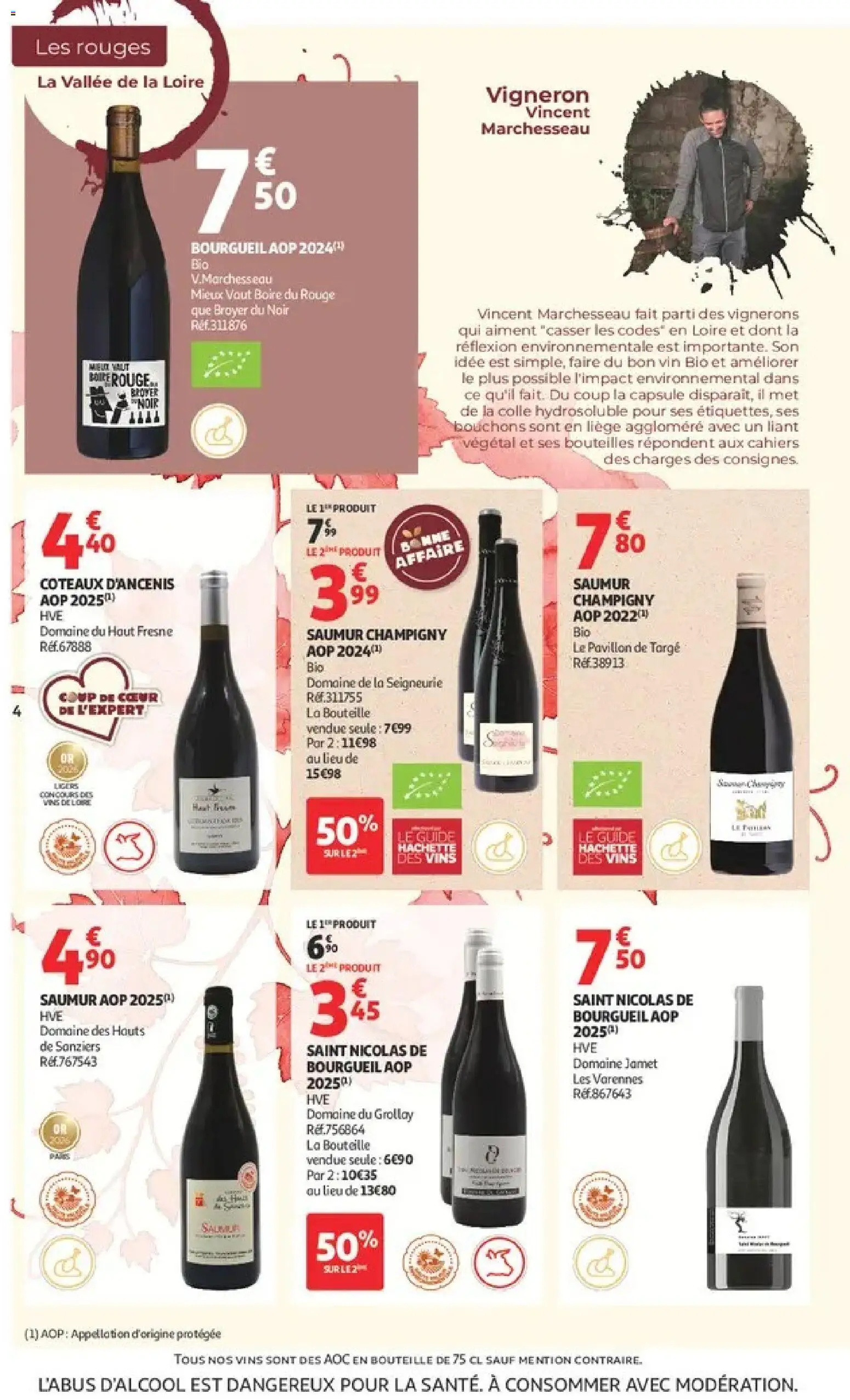 {H1} | Page: 4 | Produits: Colle, Bouteille, Cahiers, Vin