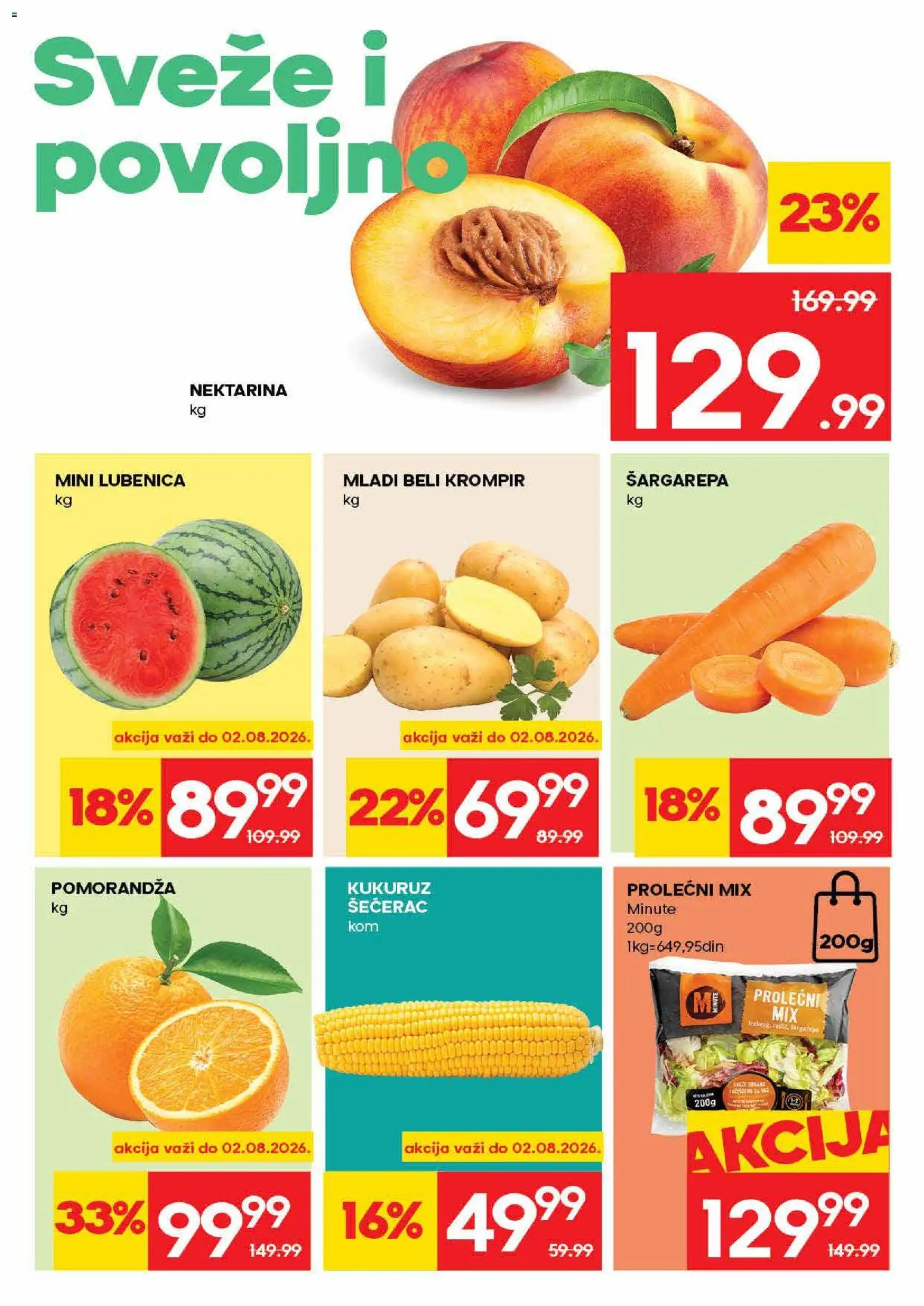 Roda katalog - važi od 30.07.2026 | Strana: 2 | Proizvode: Lubenica, Kukuruz, Pomorandza, Beli krompir