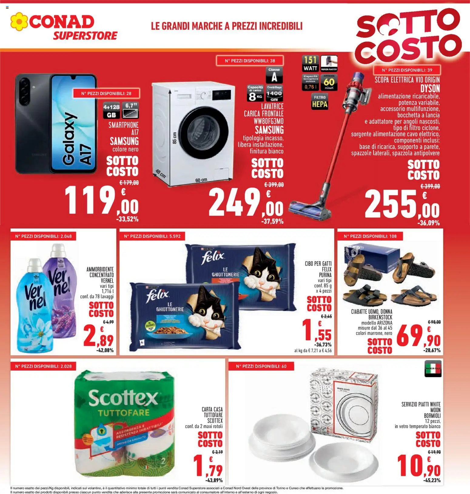 Volantino Conad del 04.06.2026 | Pagina: 7 | Prodotti: Spazzola, Ammorbidente, Smartphone, Samsung