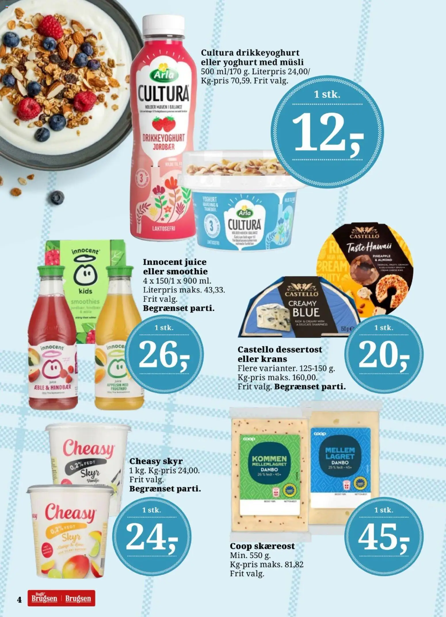 Dagli'Brugsen tilbudsavis – gyldig fra 22.05.2026 | Side: 5 | Produkter: Jordbær, Hindbær, Drikkeyoghurt, Smoothie