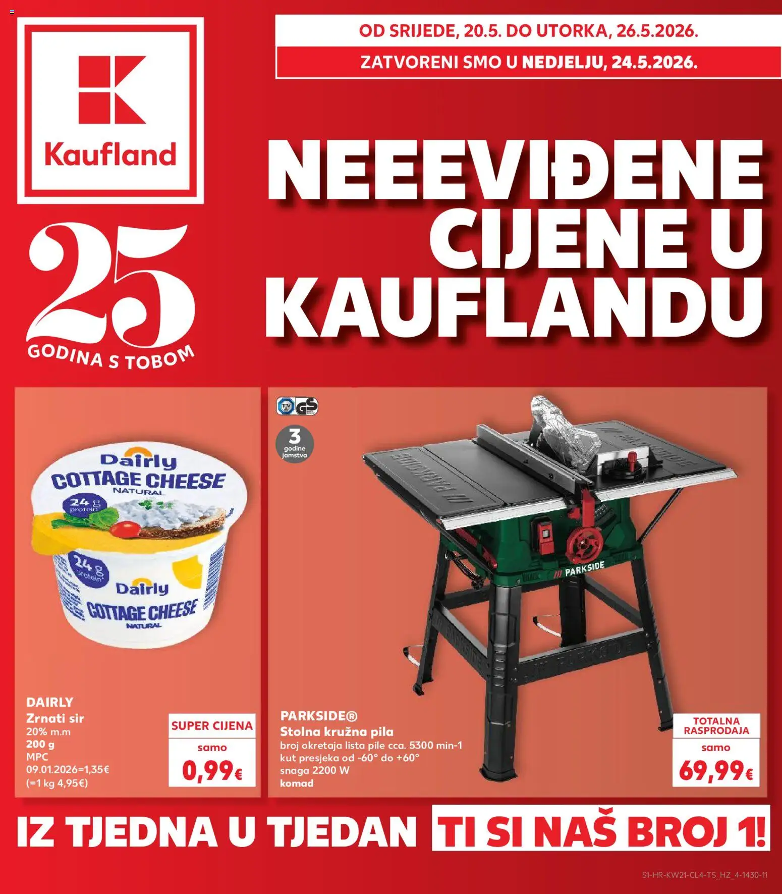 Kaufland HR akciós ujság - amely érvényes a következő dátumtól: 20.05.2026 | Oldal: 1