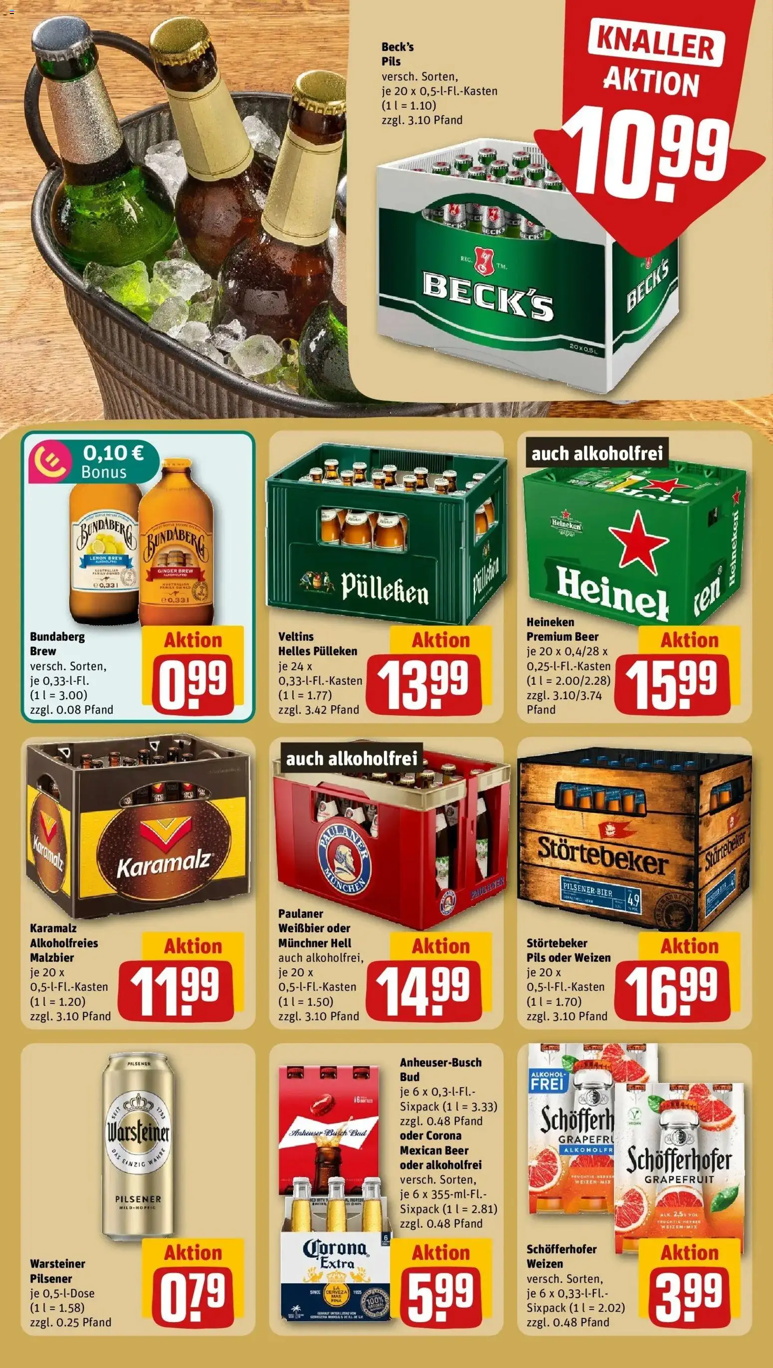 REWE Prospekt ab 19.10.2026 zum Blättern » Angebote | Seite: 19 | Produkte: Helles pulleken, Weißbier, Grapefruit, Veltins