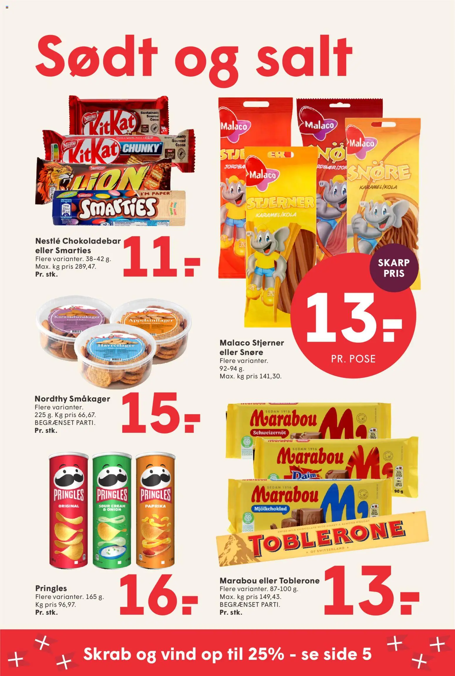 Spar tilbudsavis – gyldig fra 11/09/2026 | Side: 25 | Produkter: Havreflager, Småkager, Salt, Paprika