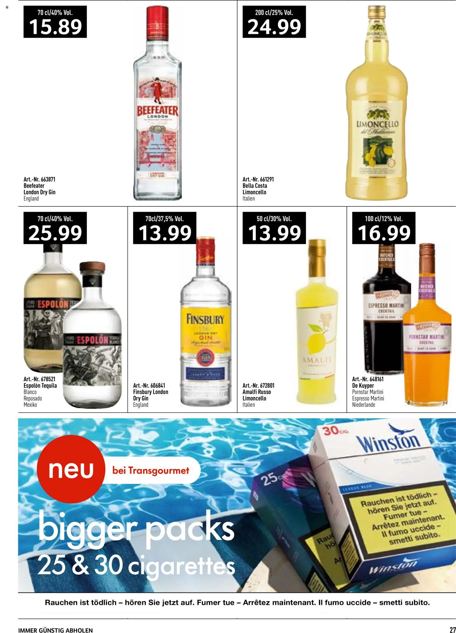 Prodega aktionen – gültig ab 31.08.2026 | Seite: 27 | Produkte: Gin