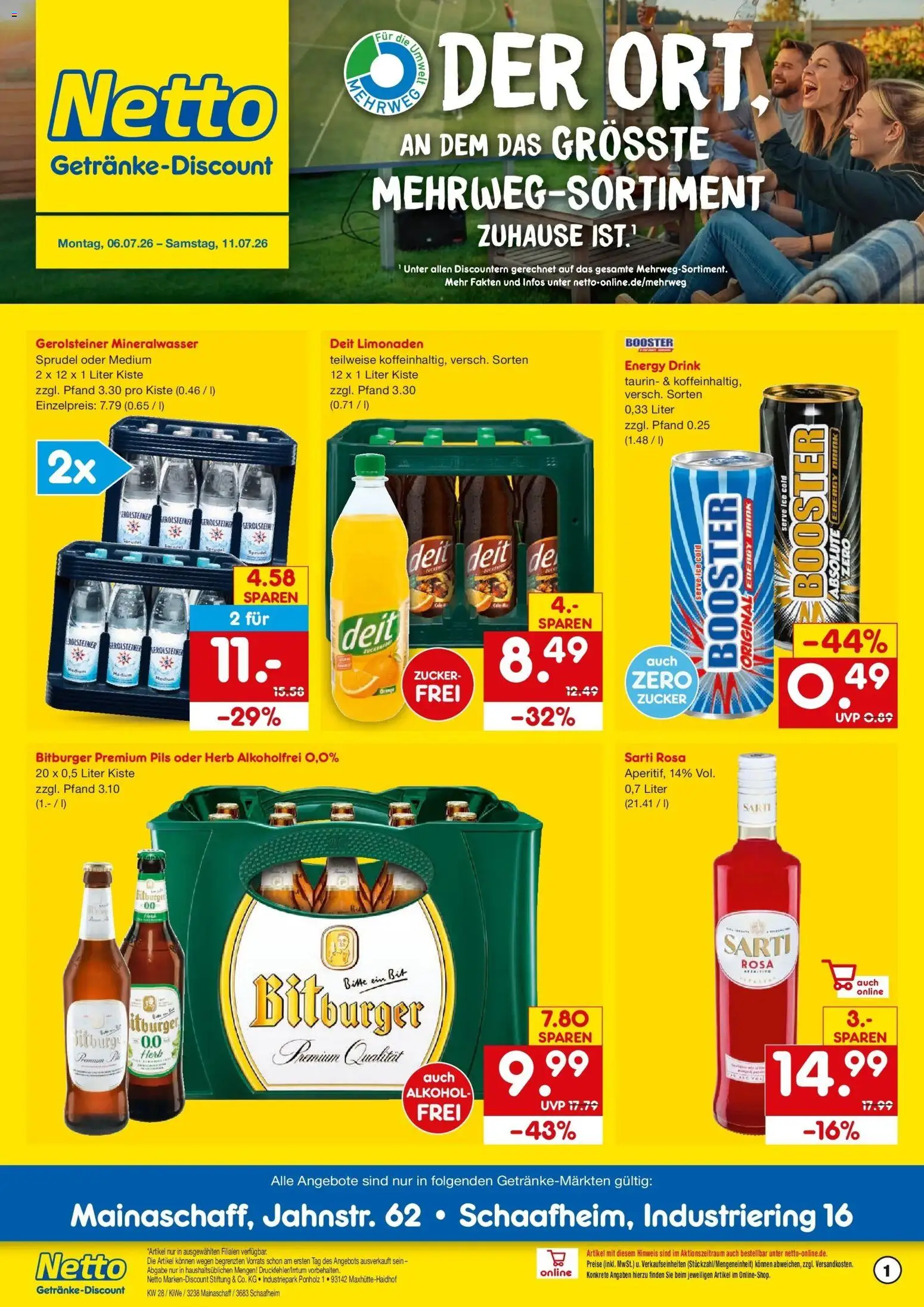 Netto Marken-Discount - Netto: Getränkeangebote – gültig ab 05.07.2026 | Seite: 1