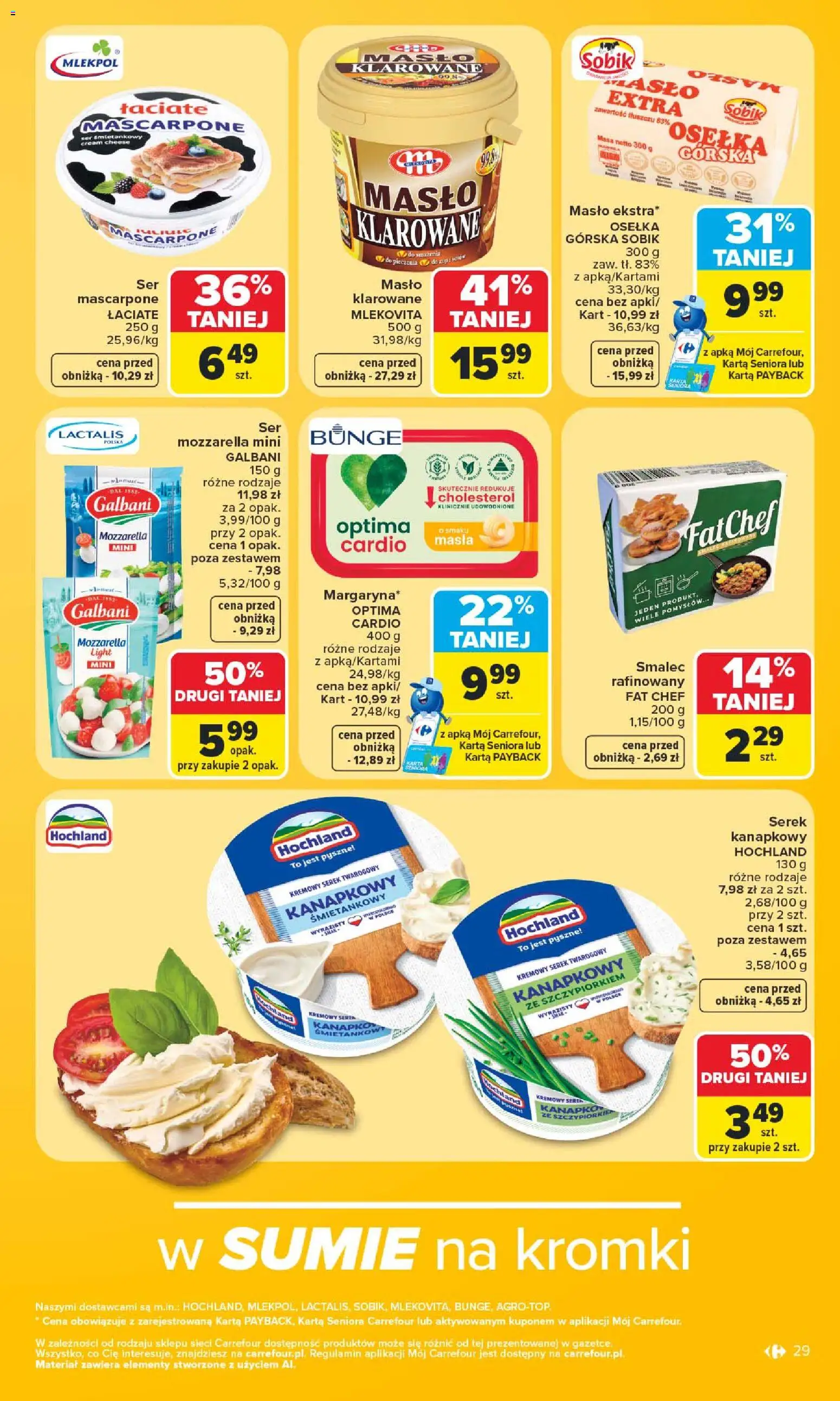 Carrefour gazetka od 08.06.2026 | Strona: 31 | Produkty: Masło klarowane, Serek, Mascarpone, Masło