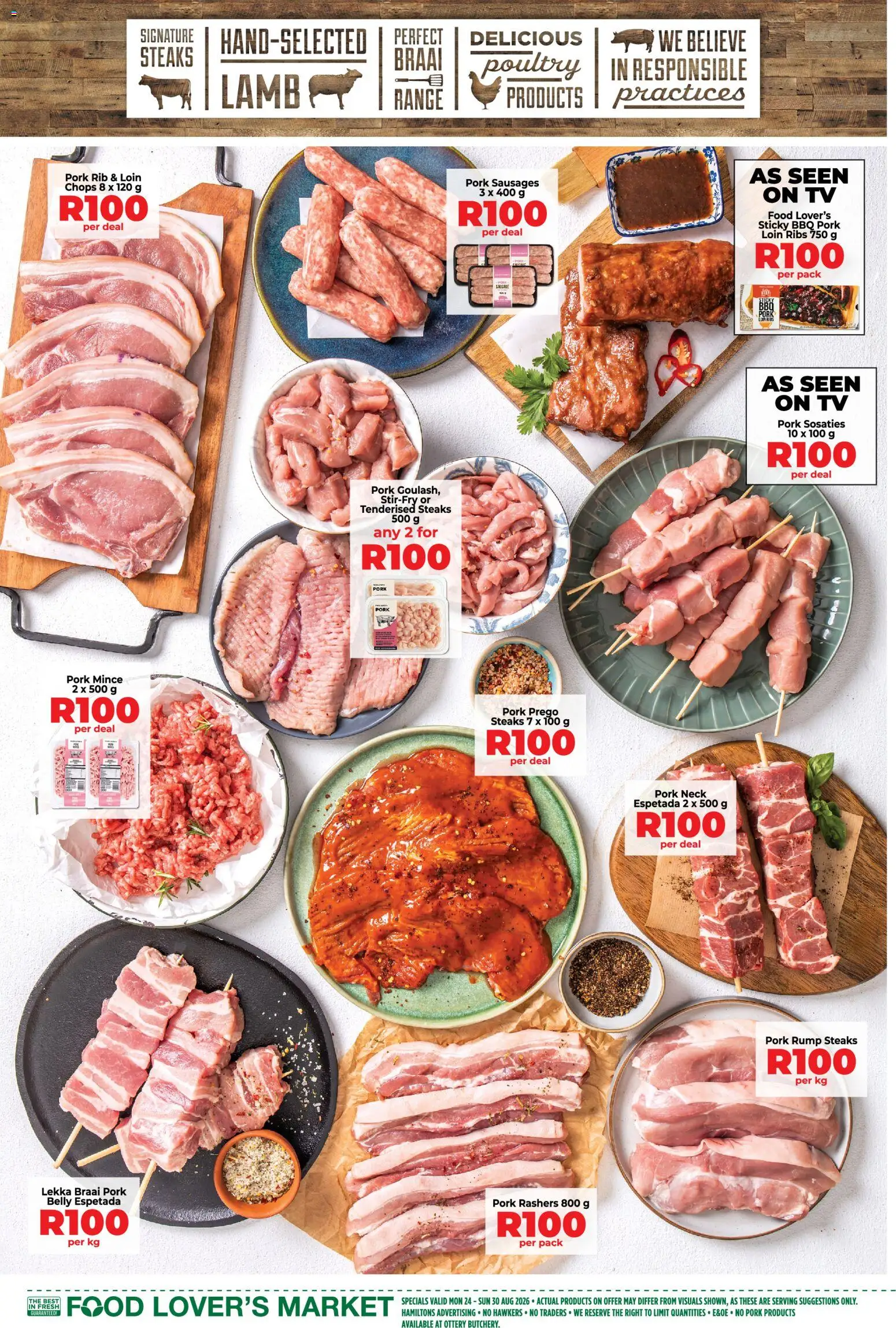 New Food Lover's Market catalogue – valid from 24/08/2026 | Page: 9 | Products: TV, Ribs, Poultry, Pork