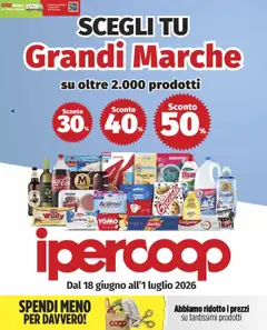 Anteprima del volantino Ipercoop volantino Brescia valido a partire dal 18.06.2026