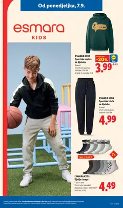 ESMARA KIDS Dječje čarape, 7 pari u setu, Visoki udio pamuka i elastansko vlakno (CREORA®), Veličine: 31-42 - Pregled kataloga iz trgovine Lidl, vrijedi od 07.09.2026 | Stranica: 41