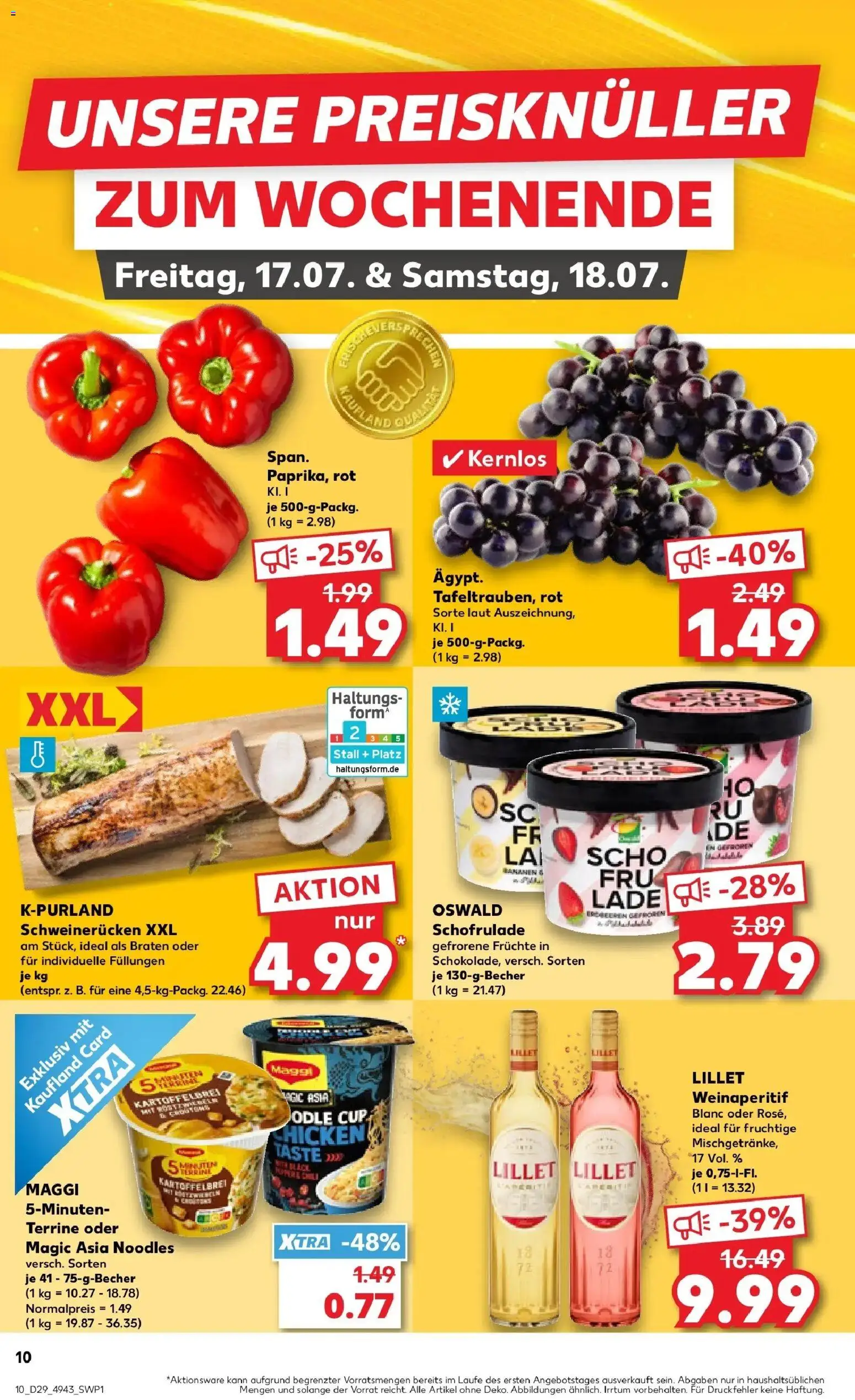Kaufland Prospekt Kerpen – gültig ab 16.07.2026 | Seite: 10 | Produkte: Maggi, Lillet, Schweinerucken