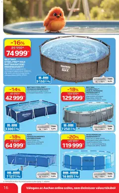 Auchan Kertészet és Szabadidő - amely érvényes a következő dátumtól: 16.04.2026 | Oldal: 16