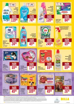 Náhled letáku Billa Velký leták od 29.07.2026 | Strana: 33 | Produkty: Vložky, Marseillské mýdlo, Purina one, Vanish