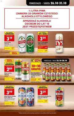 Pogląd oferty "Piwo Łomża, 500 ml:, Jasne, Pils" - ważna od 26.10.2026 | Strona: 75