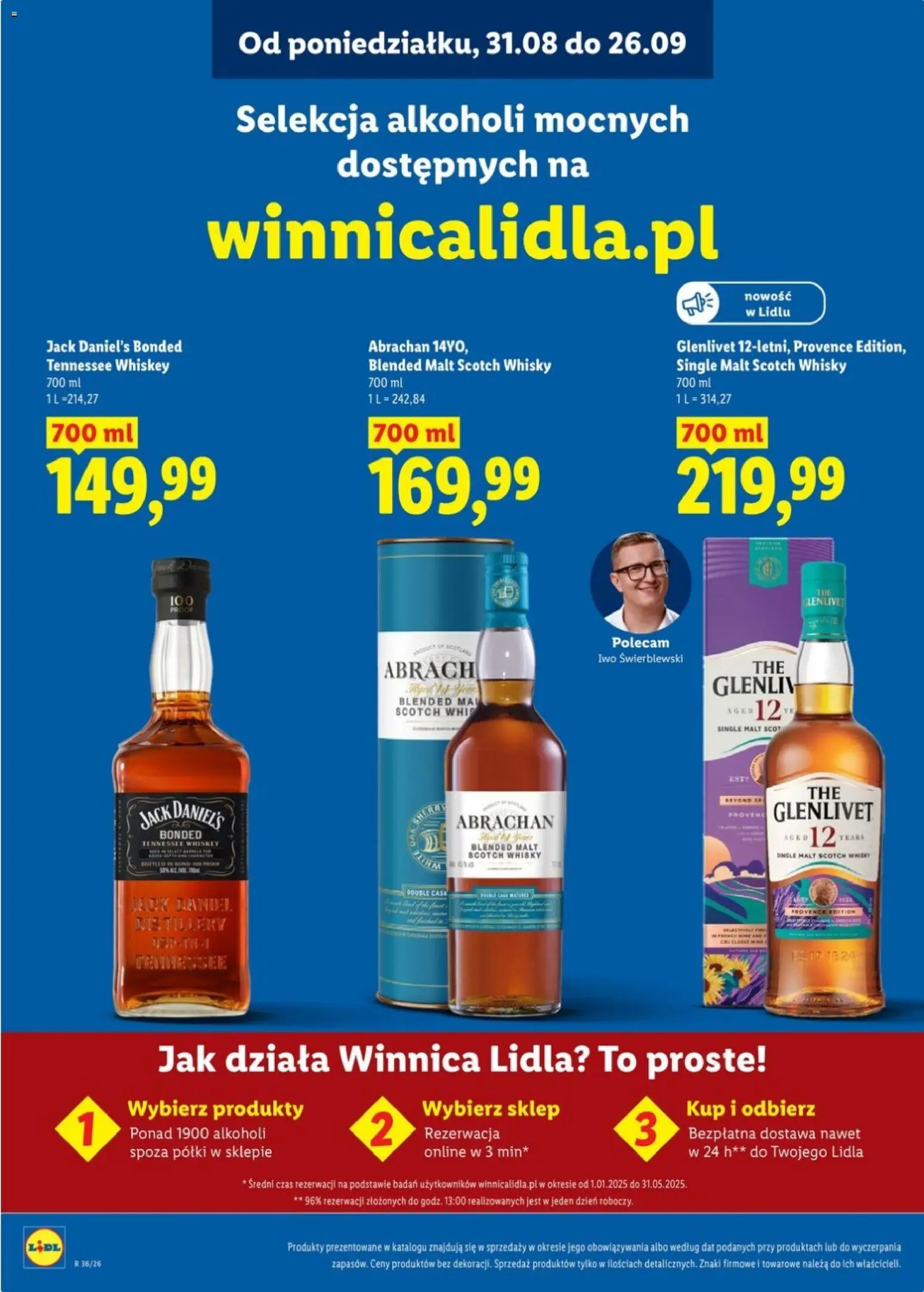Lidl Katalog alkoholi mocnych od 31.08.2026 | Strona: 29 | Produkty: Scotch whisky, Jack Daniel's, Whisky Single Malt, Whisky