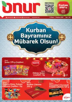 12.05.2026 tarihinden itibaren geçerli olan Onur Market kataloğu önizlemesi