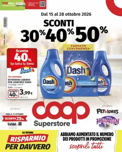 Anteprima del volantino COOP volantino Superstore Milano valido a partire dal 15/10/2026
