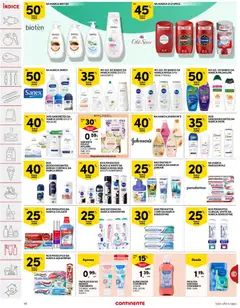 Pré-visualização Continente folheto válido de 06/10/2026 | Página: 42 | Produtos: Gel de banho, Sabonete, Leite, Coco