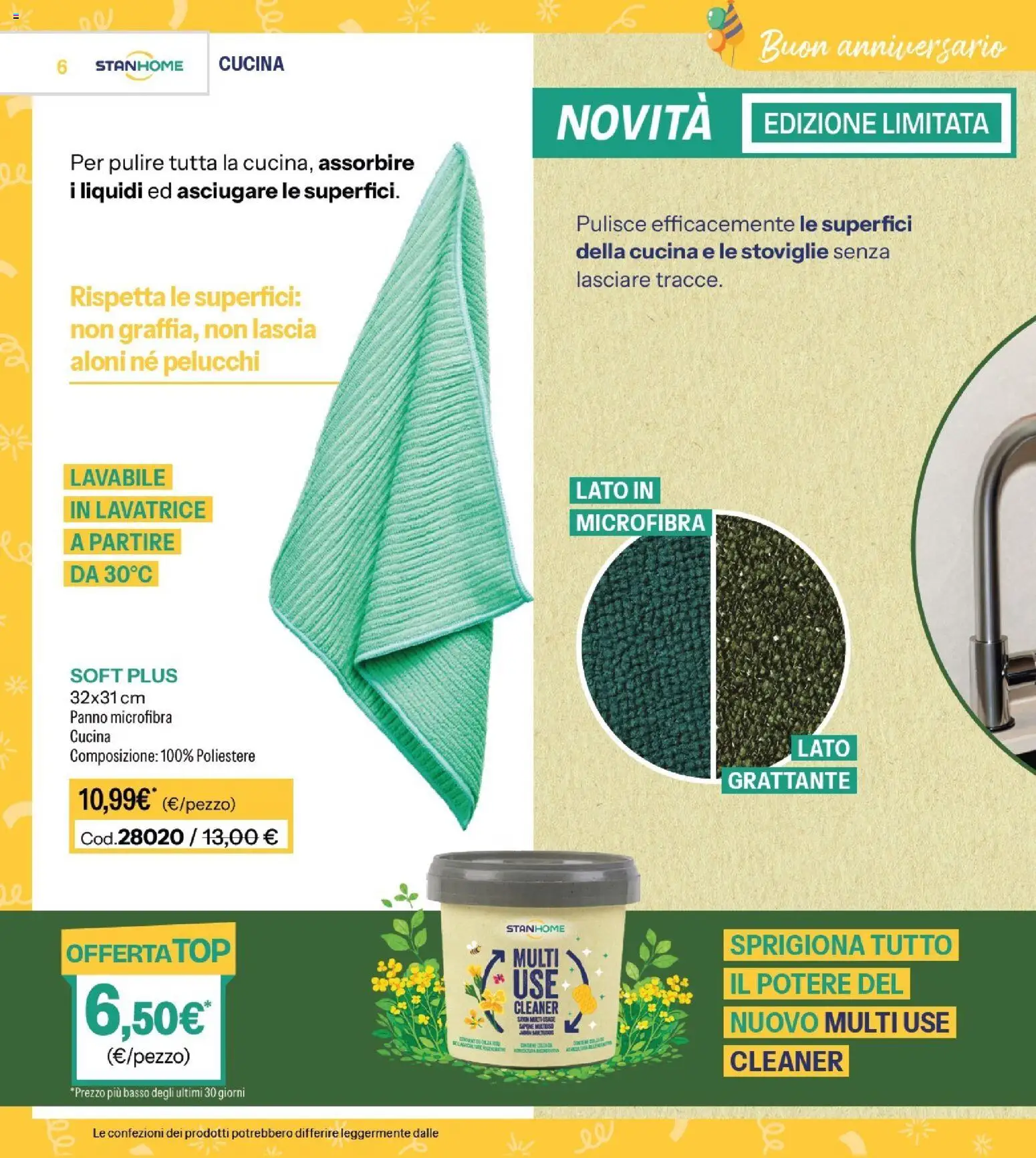 Volantino Stanhome del 29/09/2026 | Pagina: 6 | Prodotti: Sapone, Scarpe, Piano cottura, Basso