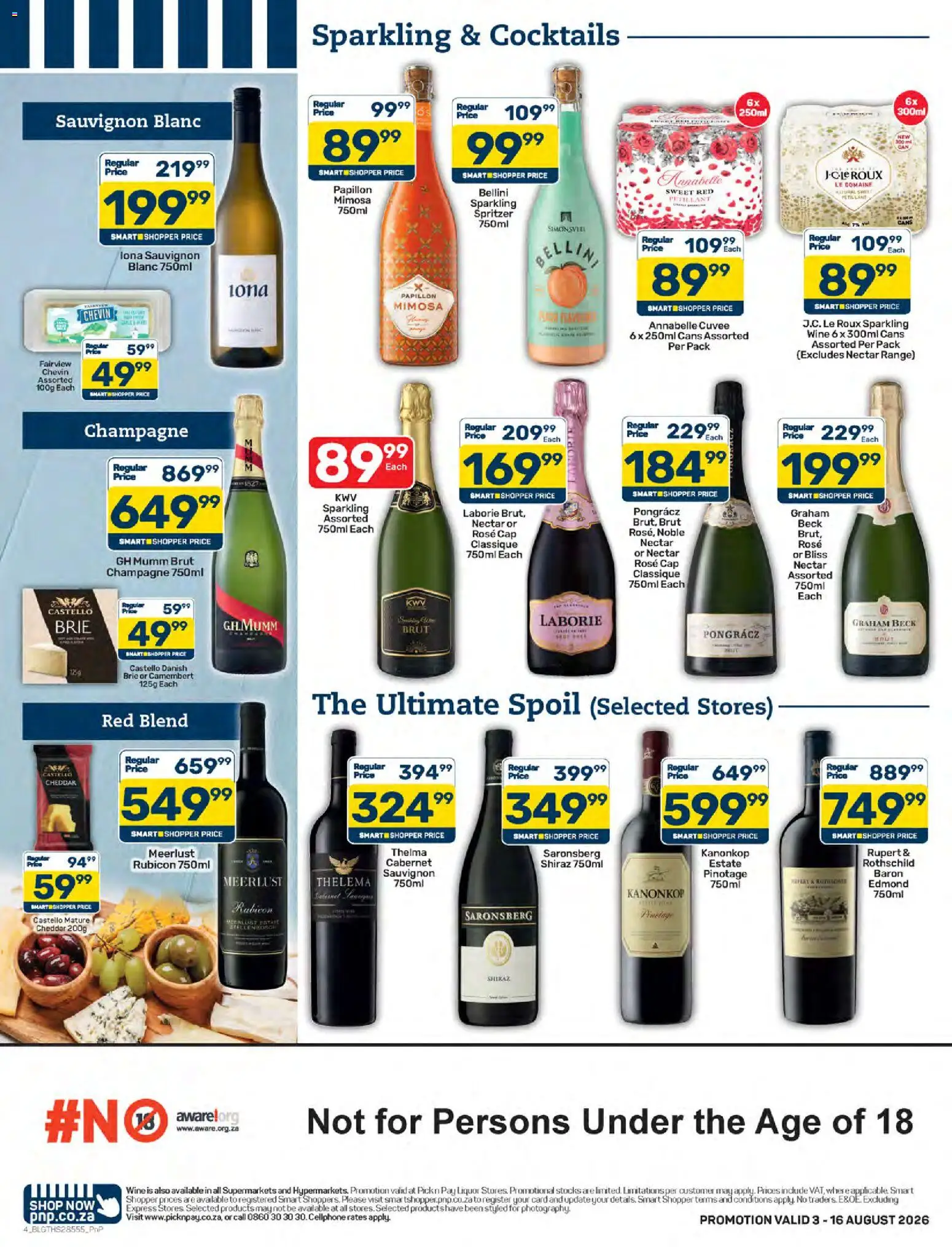 New Pick n Pay catalogue – valid from 03/08/2026 | Page: 4 | Products: Cap, Wine