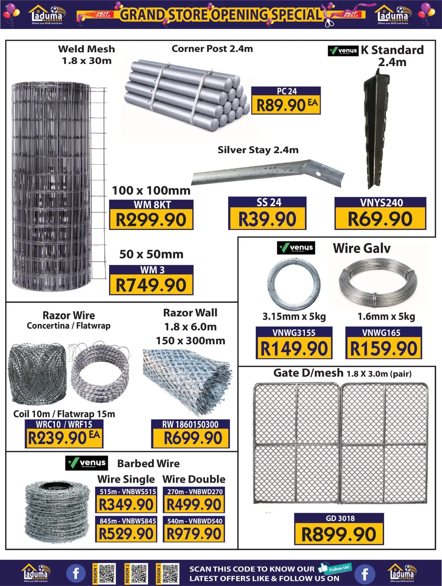 New Laduma Hardware catalogue – valid from 20/08/2026 | Page: 14 | Products: PC, Gate