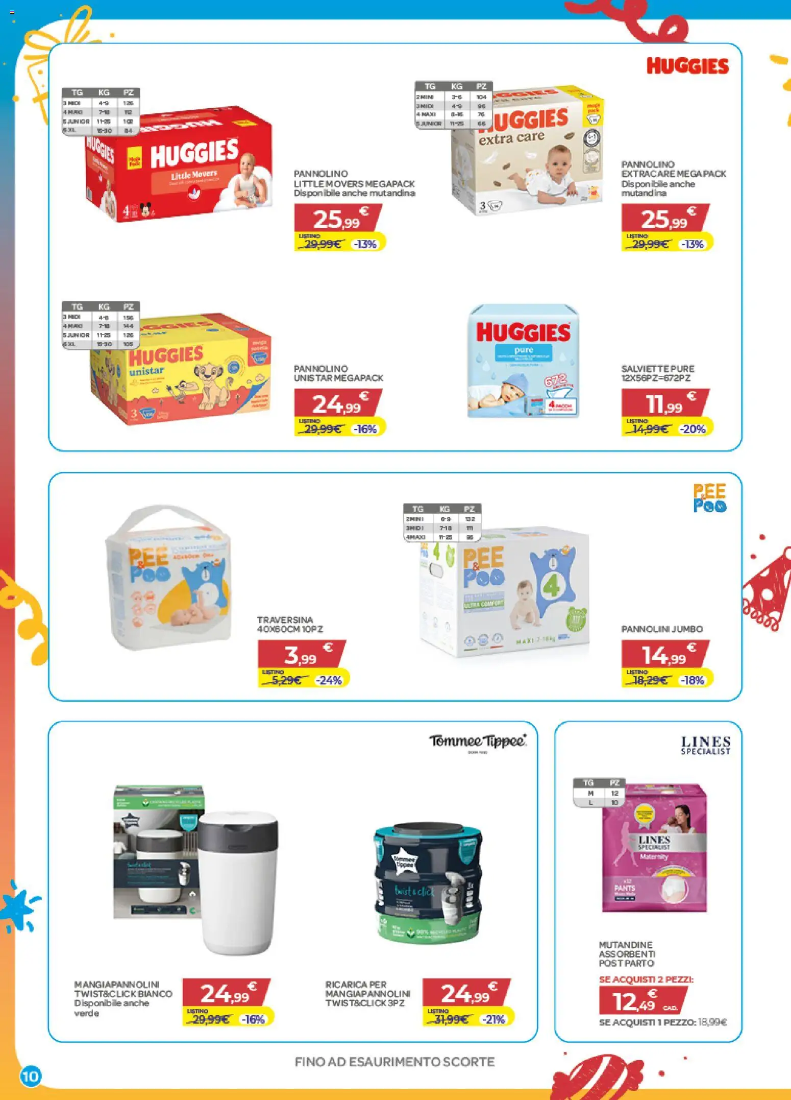 Volantino Bimbo store del 01/10/2026 | Pagina: 10 | Prodotti: Pannolini, Mutandine, Assorbenti