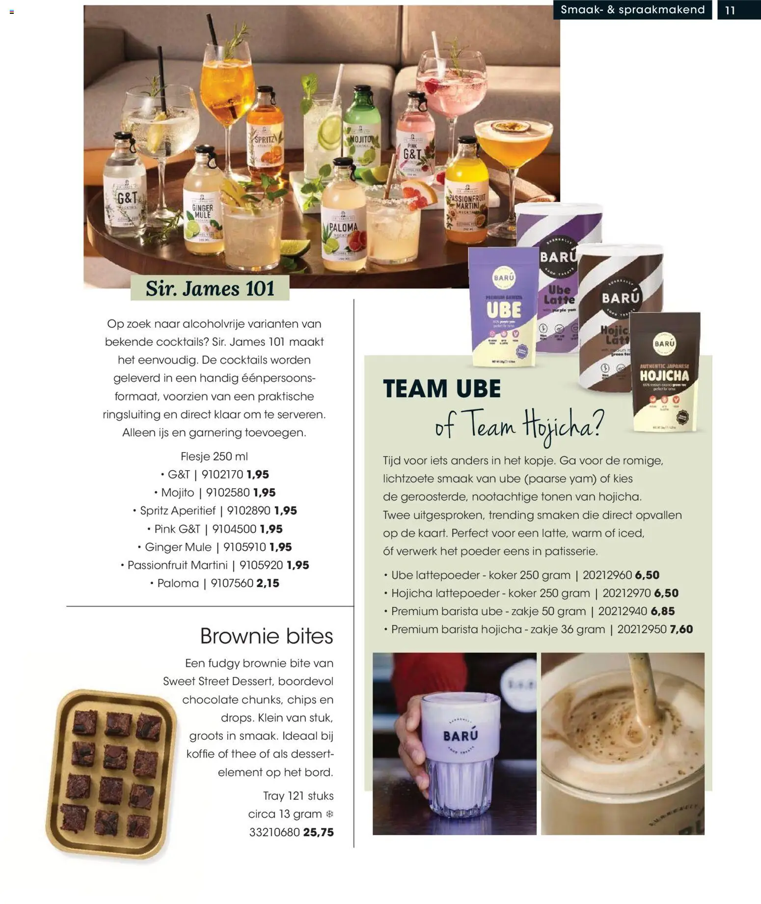 {H1} | Pagina: 11 | Producten: Thee, Chips, Dessert, Poeder