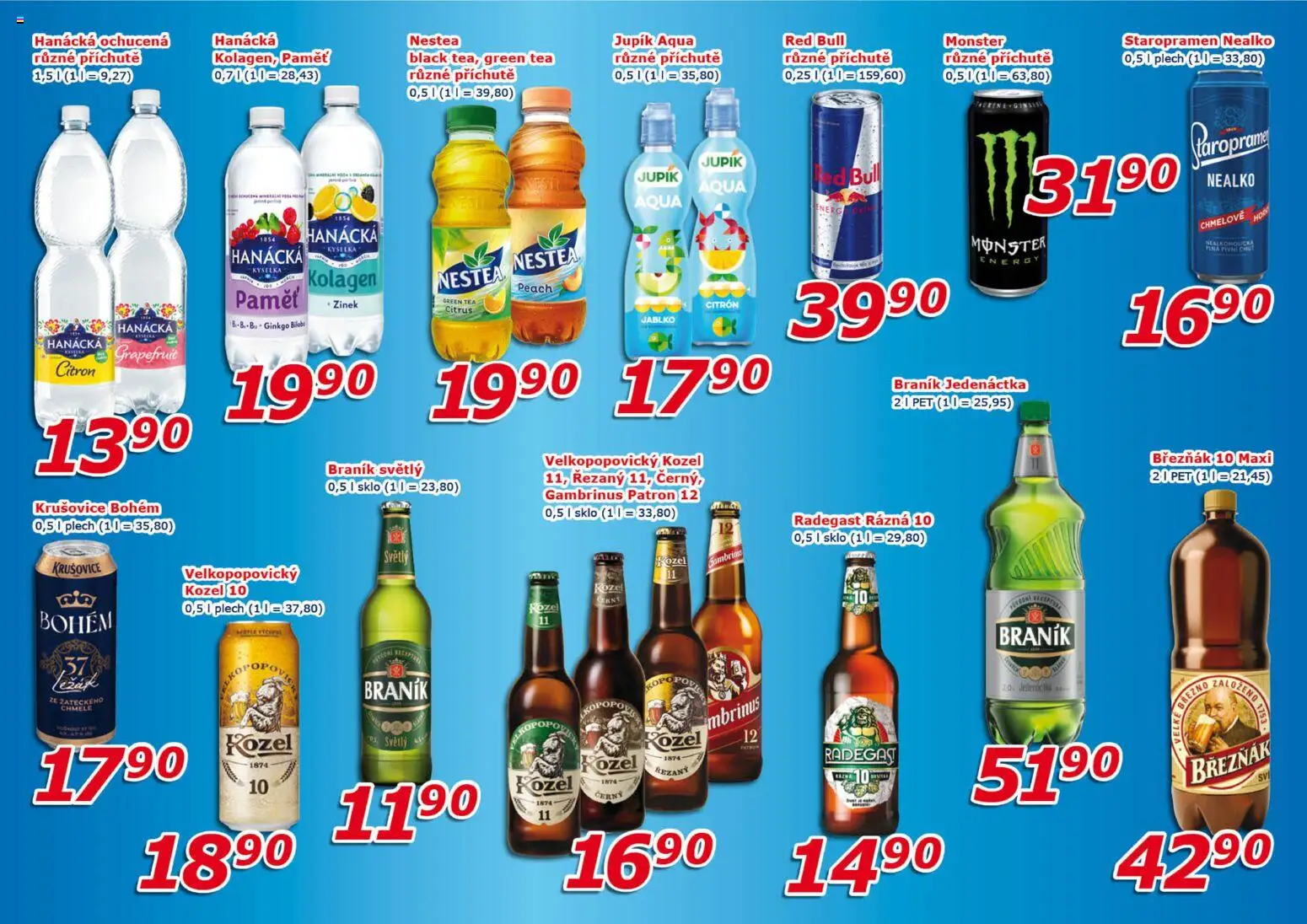 Eso market leták od 10.06.2026 | Strana: 7 | Produkty: Březňák, Velkopopovický Kozel, Radegast, Citron