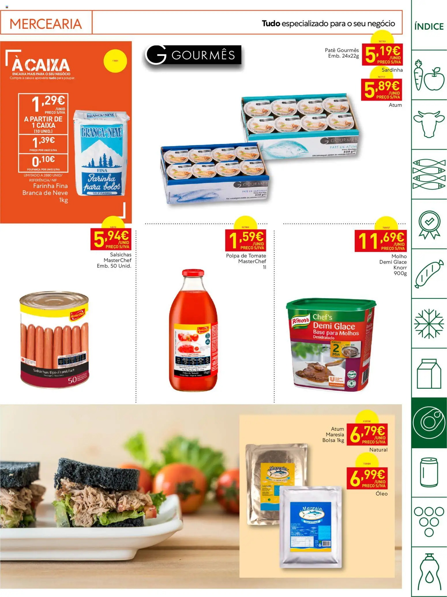 Recheio - Horeca Bons Negócios Madeira │ válido de 09.06.2026 | Página: 19 | Produtos: Atum, Caixa, Óleo, Tomate
