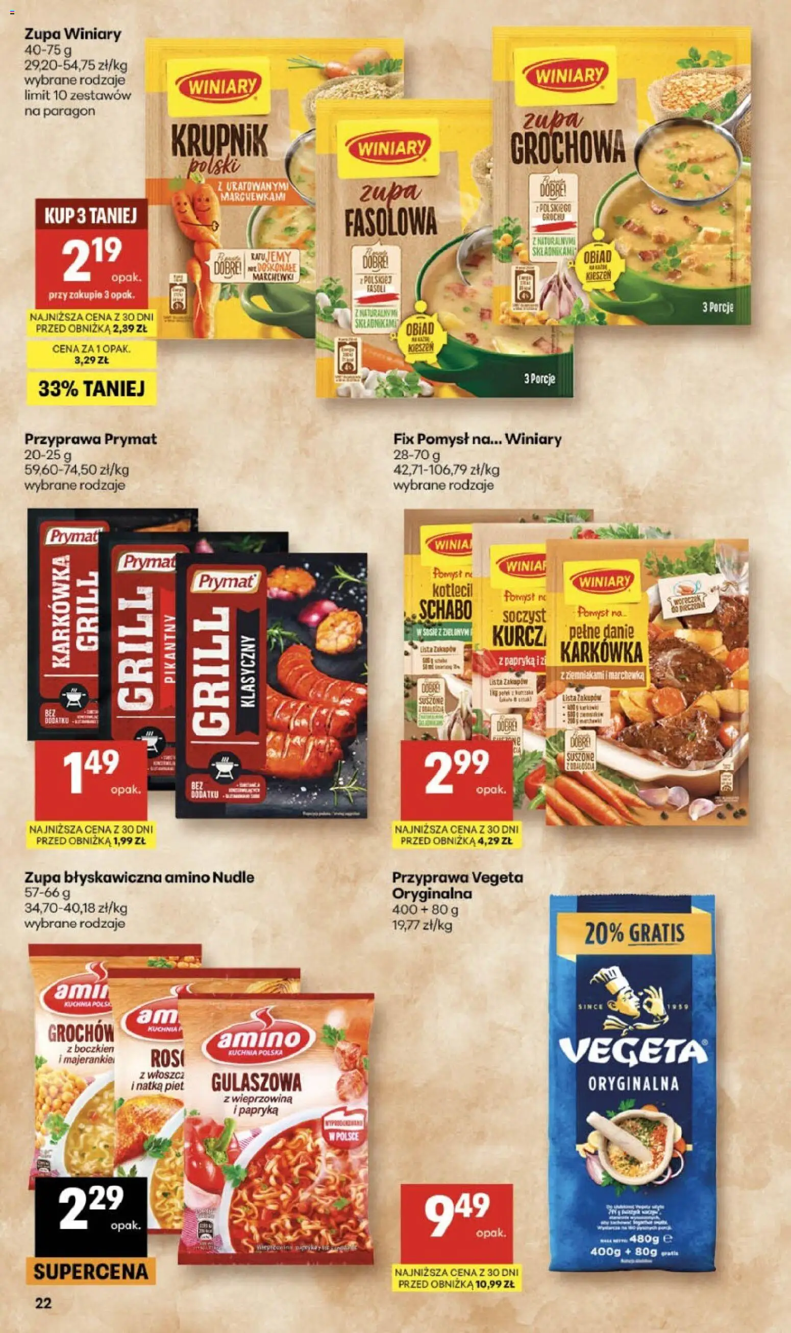 Delikatesy Centrum gazetka - Sklepy Własne od 07.05.2026 | Strona: 22 | Produkty: Karkówka, Papryka, Zupa, Marchewka